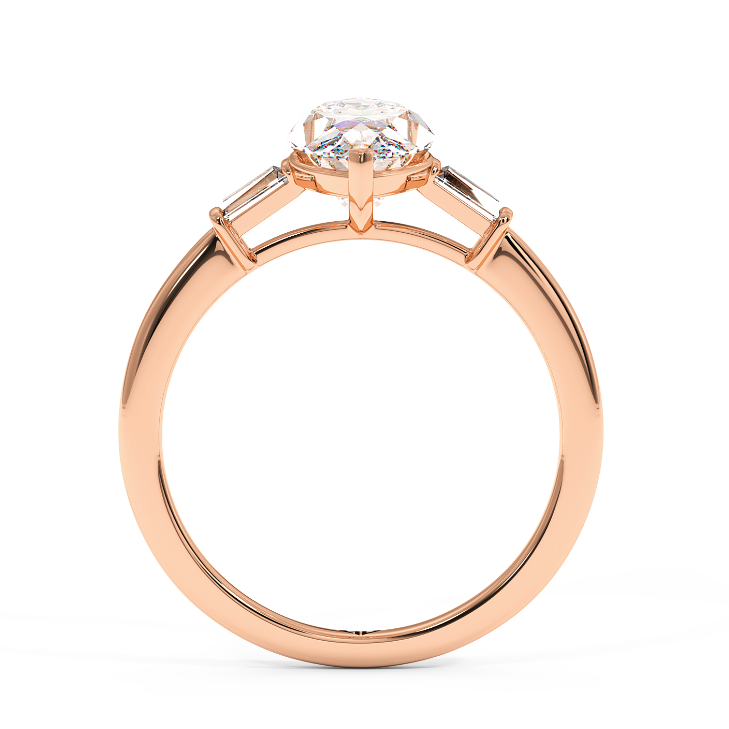 18K Rose Gold Quinn Engagement Ring