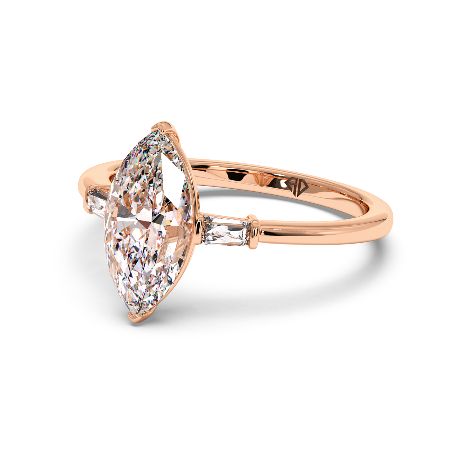 18K Rose Gold Quinn Engagement Ring