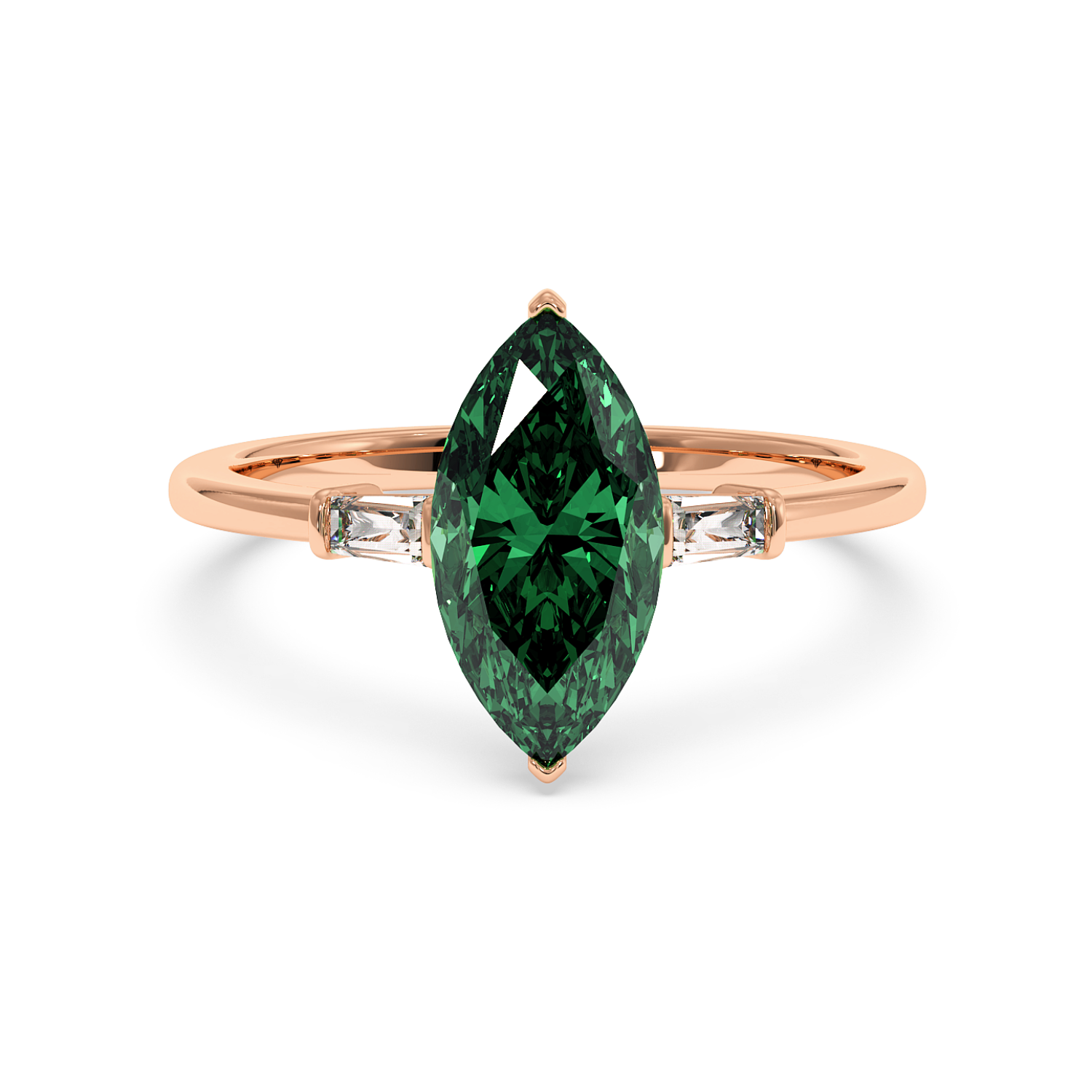 18K Rose Gold Quinn Engagement Ring