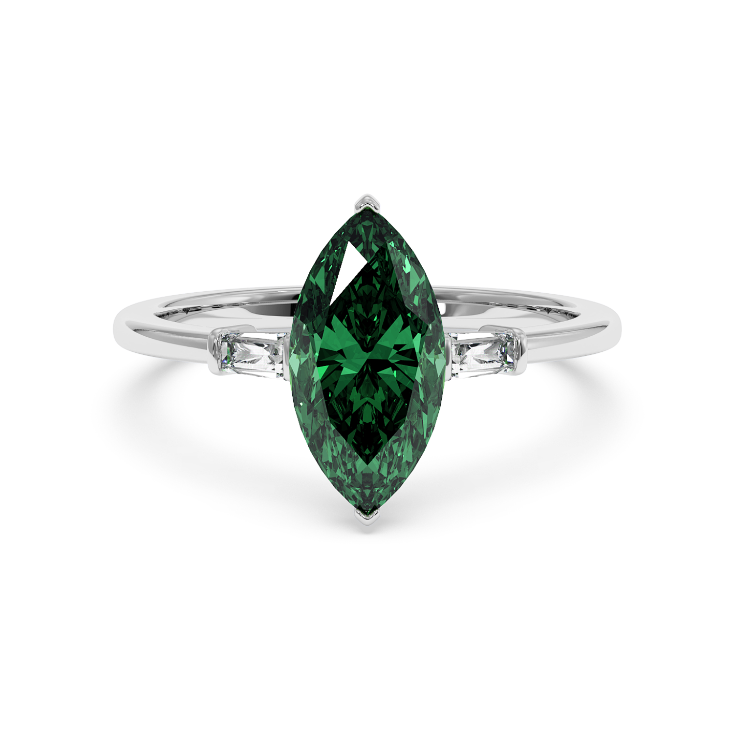 18K White Gold Quinn Engagement Ring