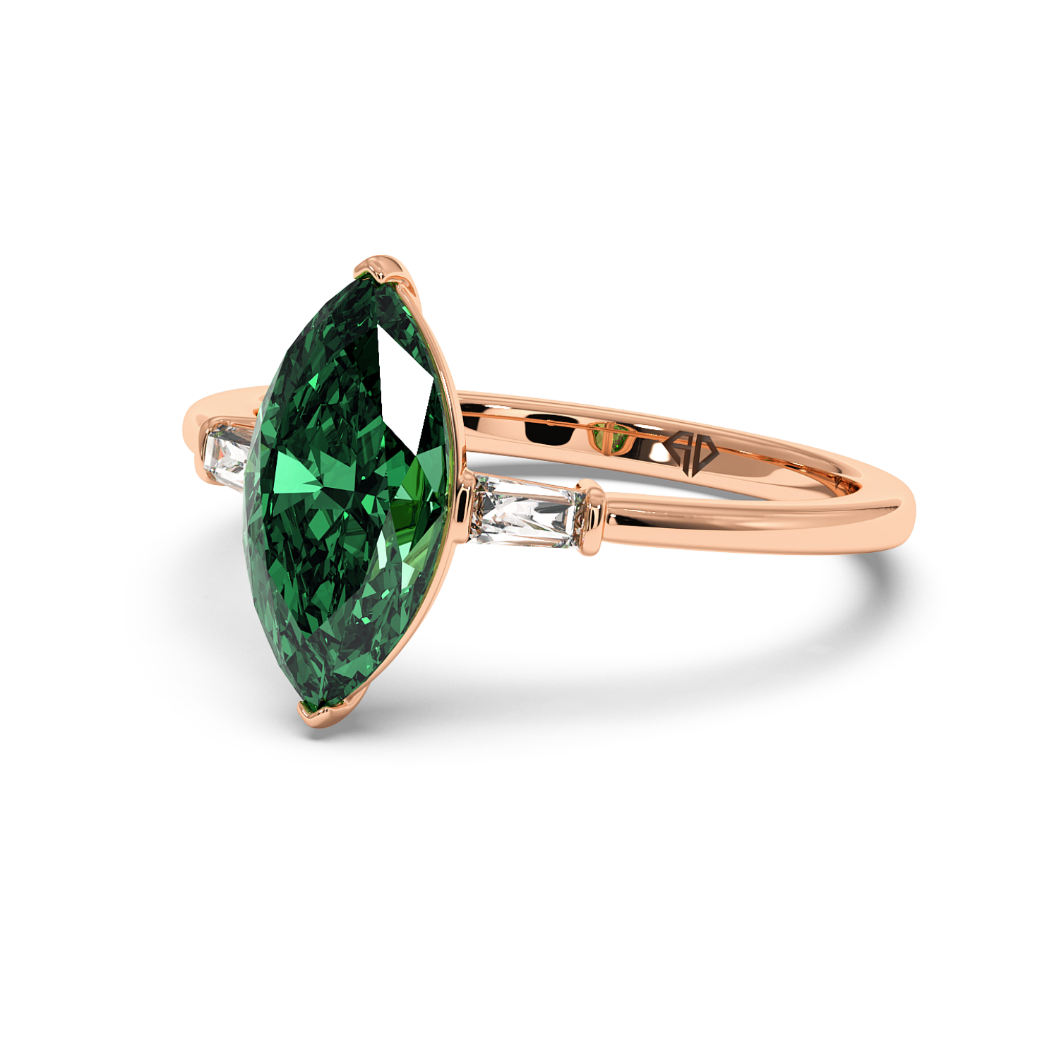 18K Rose Gold Quinn Engagement Ring