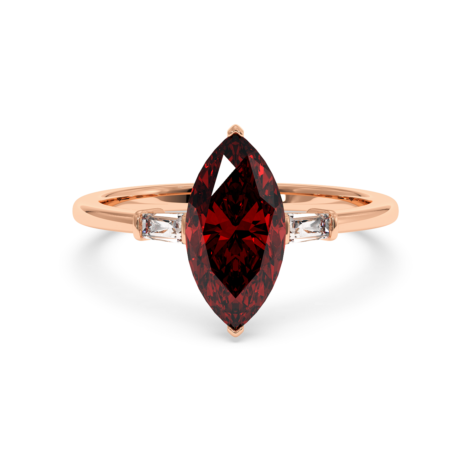 18K Rose Gold Quinn Engagement Ring