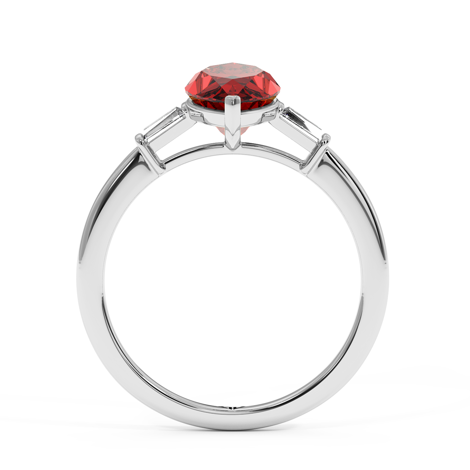 18K White Gold Quinn Engagement Ring