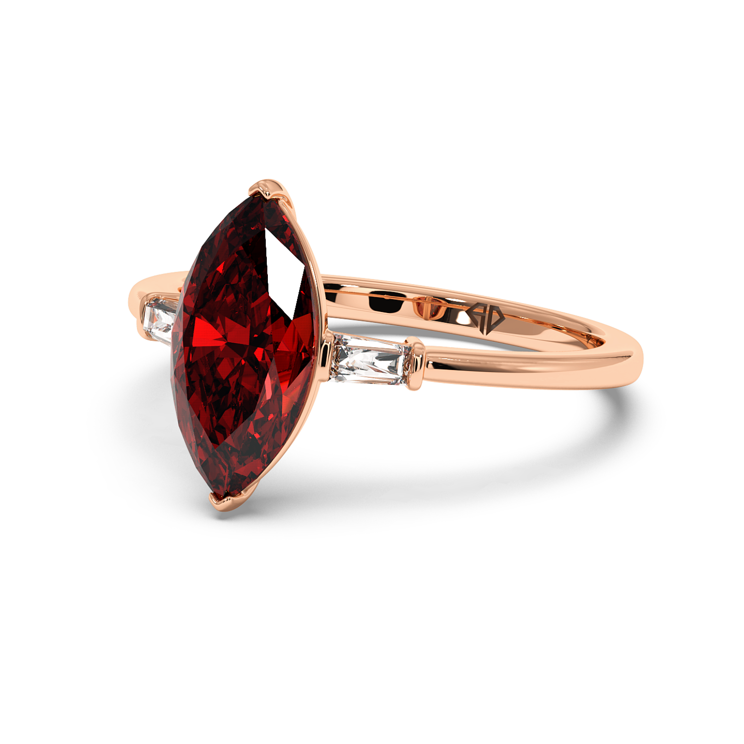 18K Rose Gold Quinn Engagement Ring