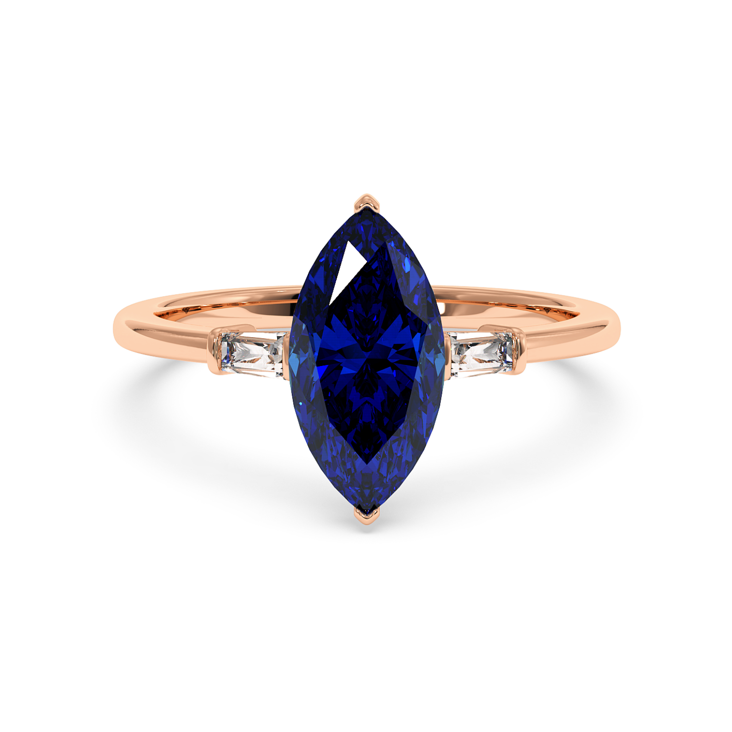 18K Rose Gold Quinn Engagement Ring