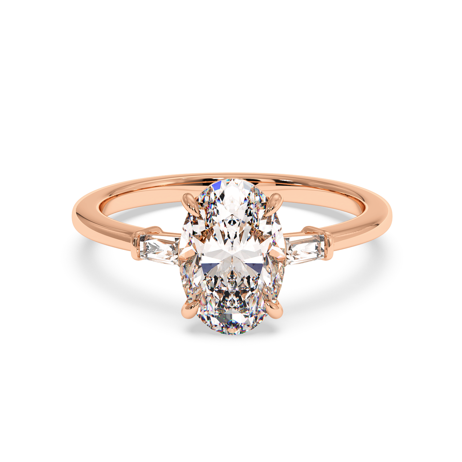 18K Rose Gold Quinn Engagement Ring