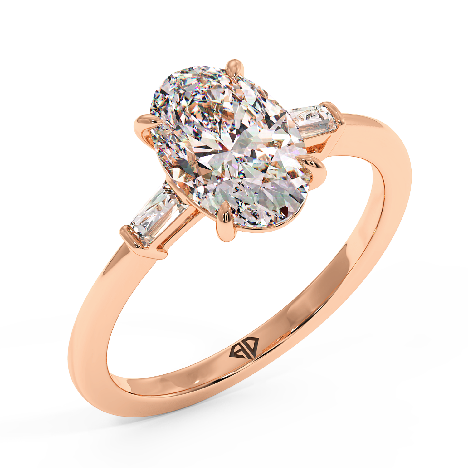 18K Rose Gold Quinn Engagement Ring