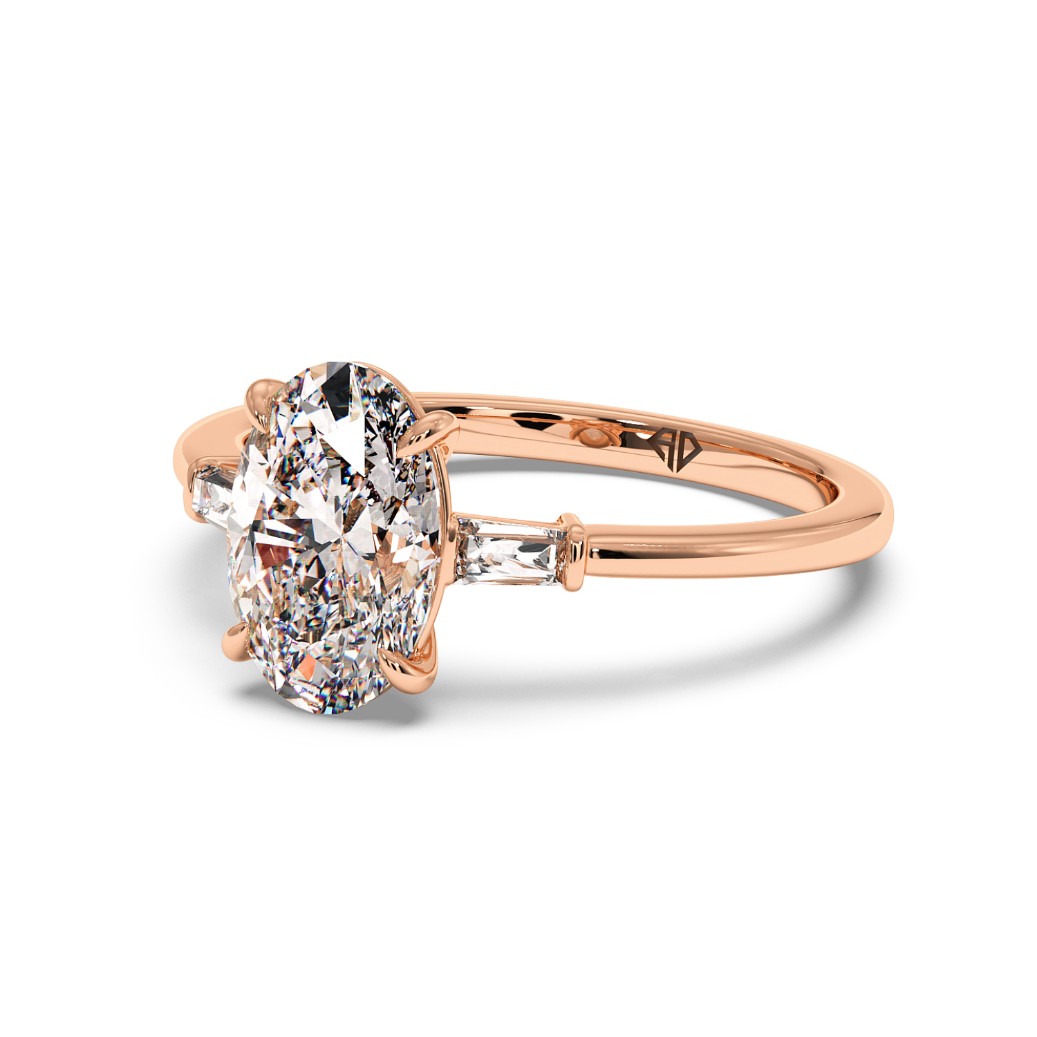 18K Rose Gold Quinn Engagement Ring
