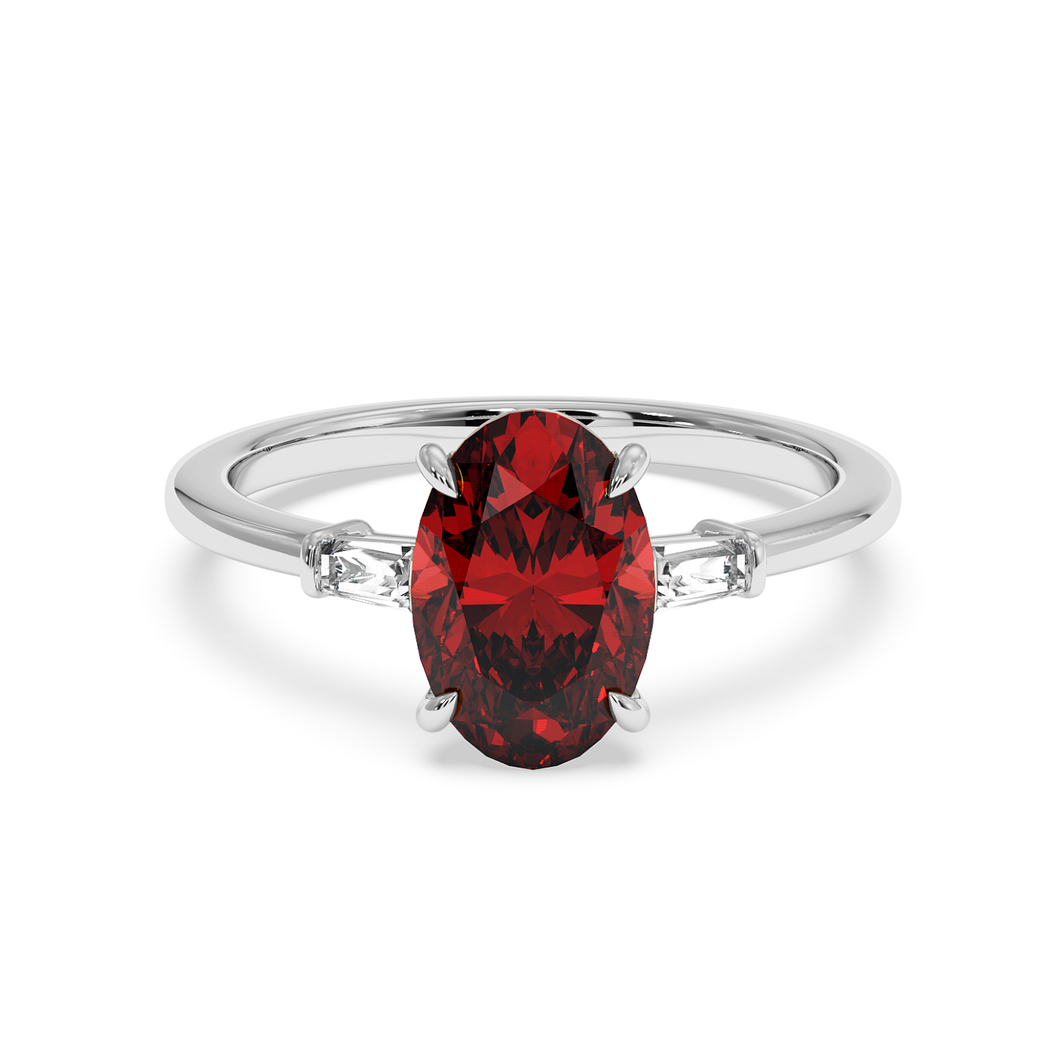 18K White Gold Quinn Engagement Ring