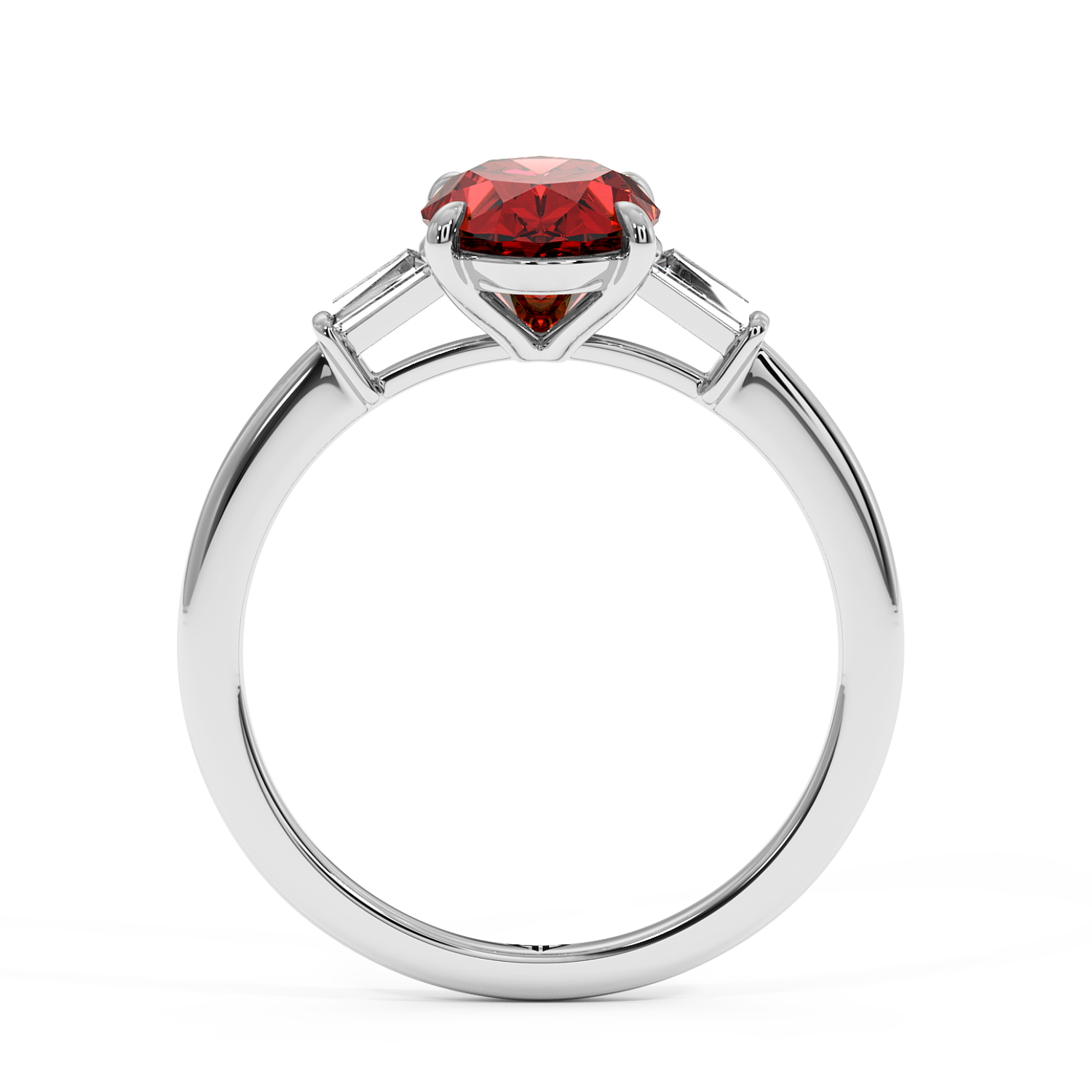 18K White Gold Quinn Engagement Ring