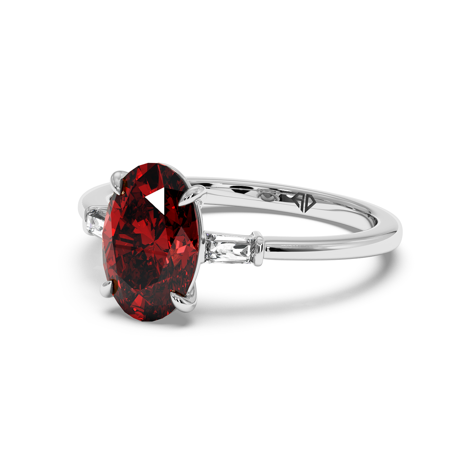 18K White Gold Quinn Engagement Ring