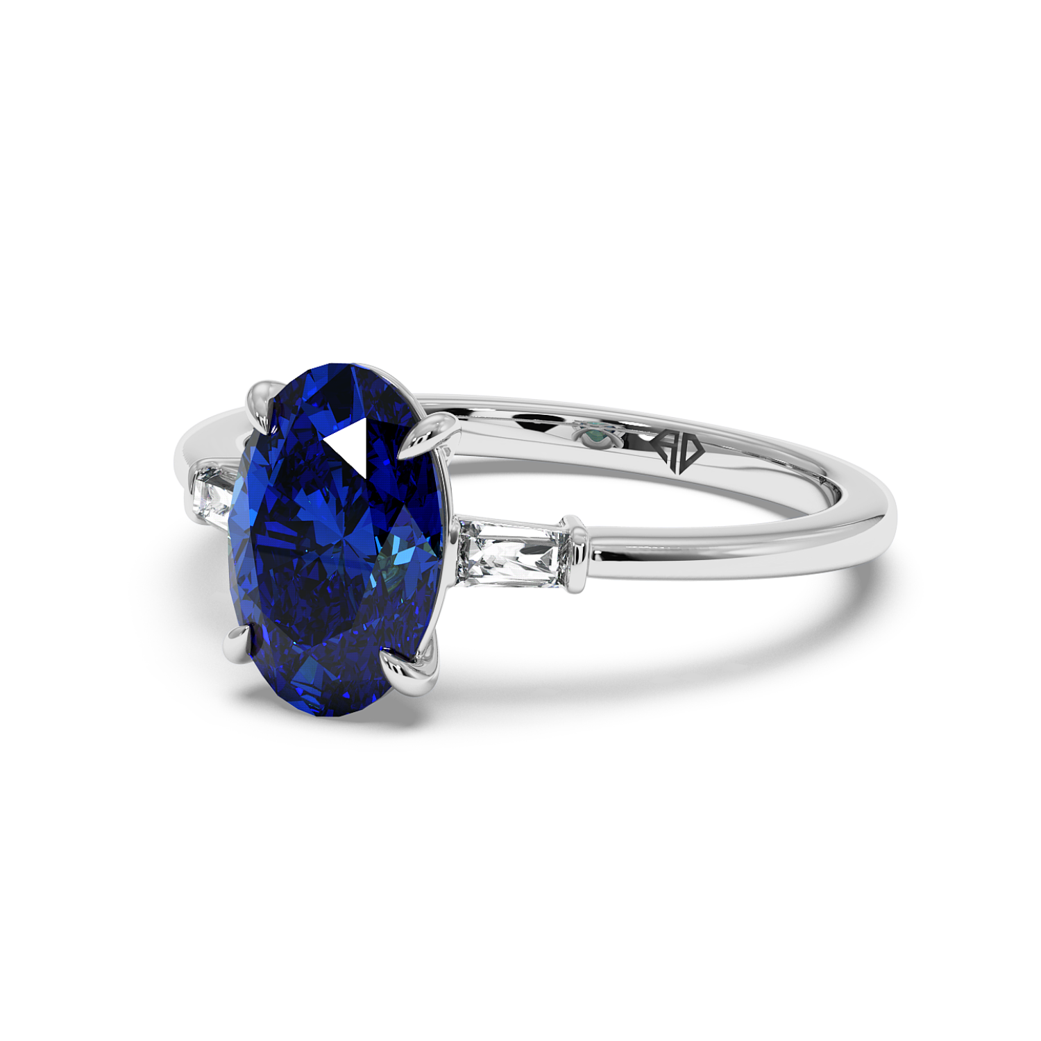 18K White Gold Quinn Engagement Ring