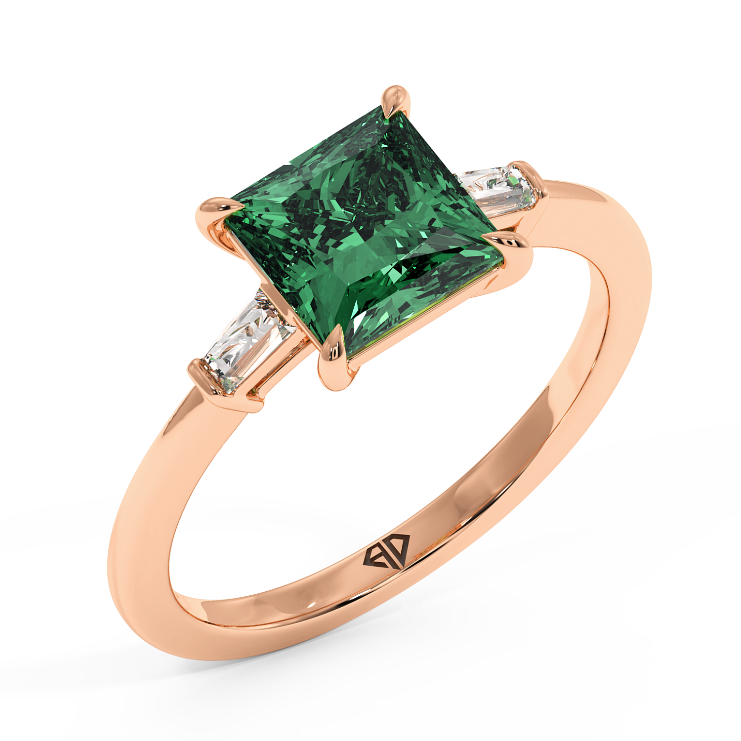 18K Rose Gold Quinn Engagement Ring