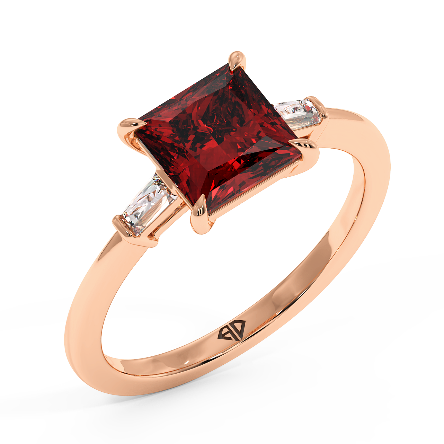 18K Rose Gold Quinn Engagement Ring