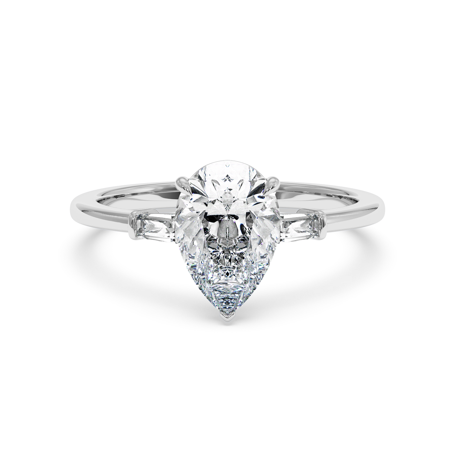 18K White Gold Quinn Engagement Ring