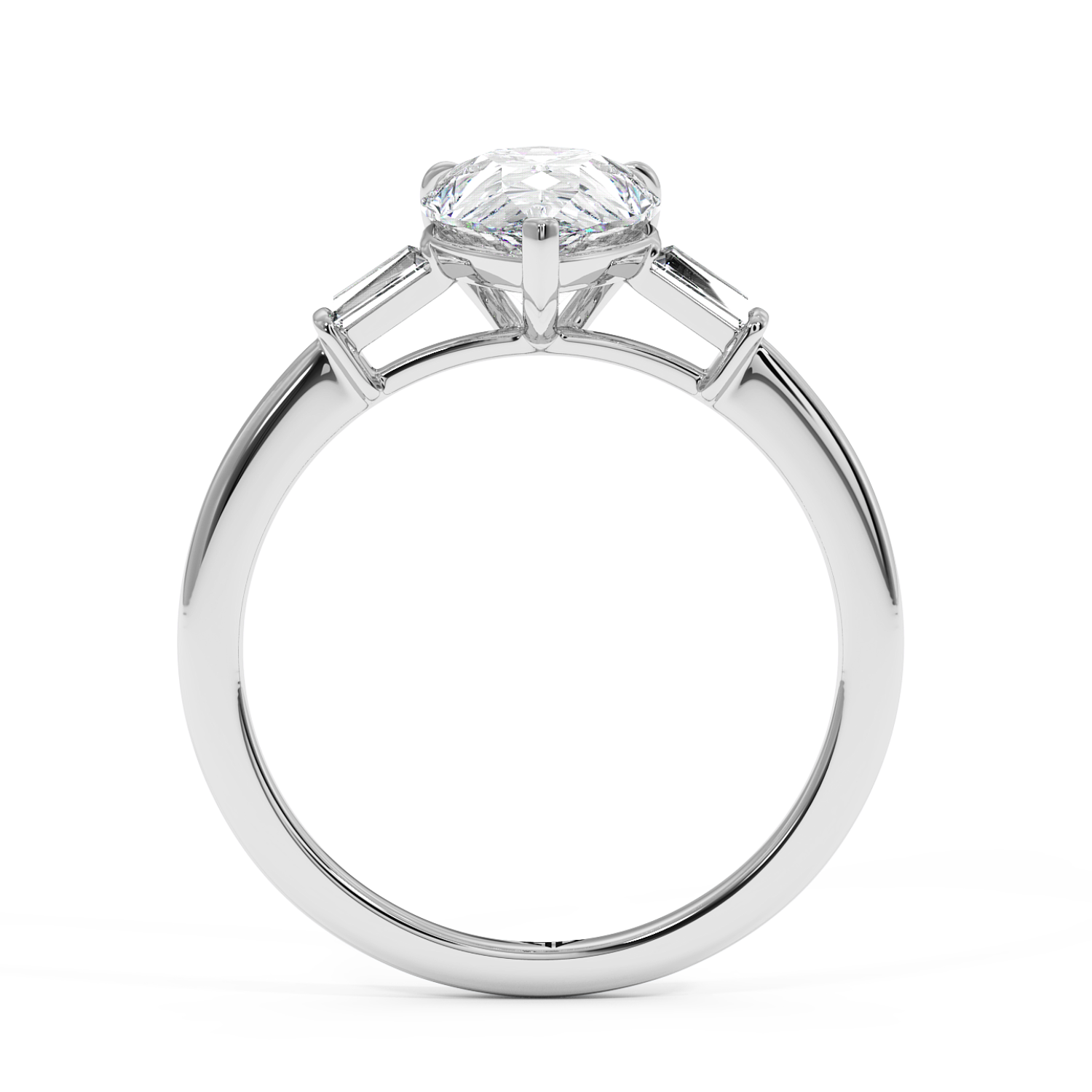 18K White Gold Quinn Engagement Ring