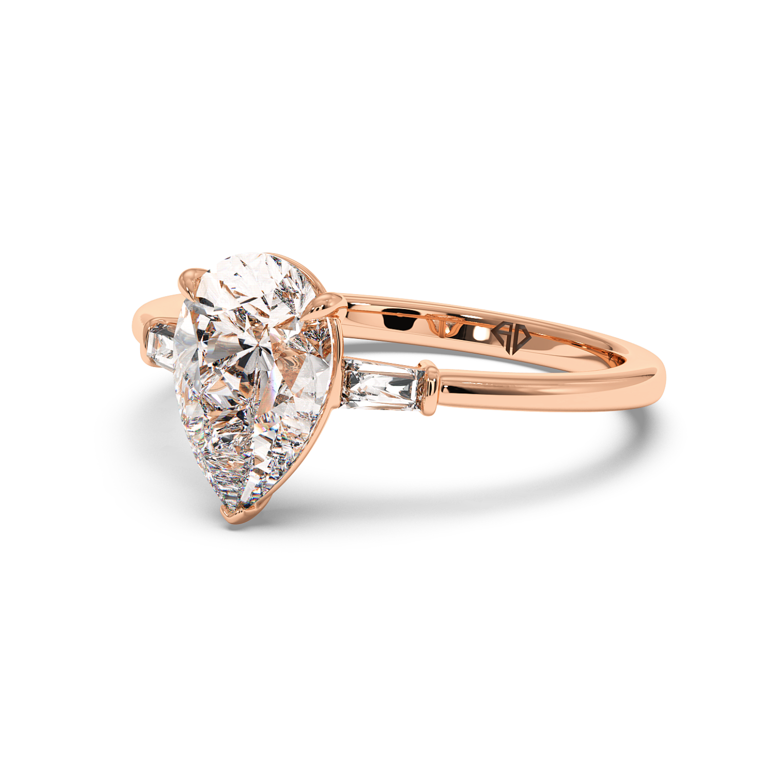 18K Rose Gold Quinn Engagement Ring