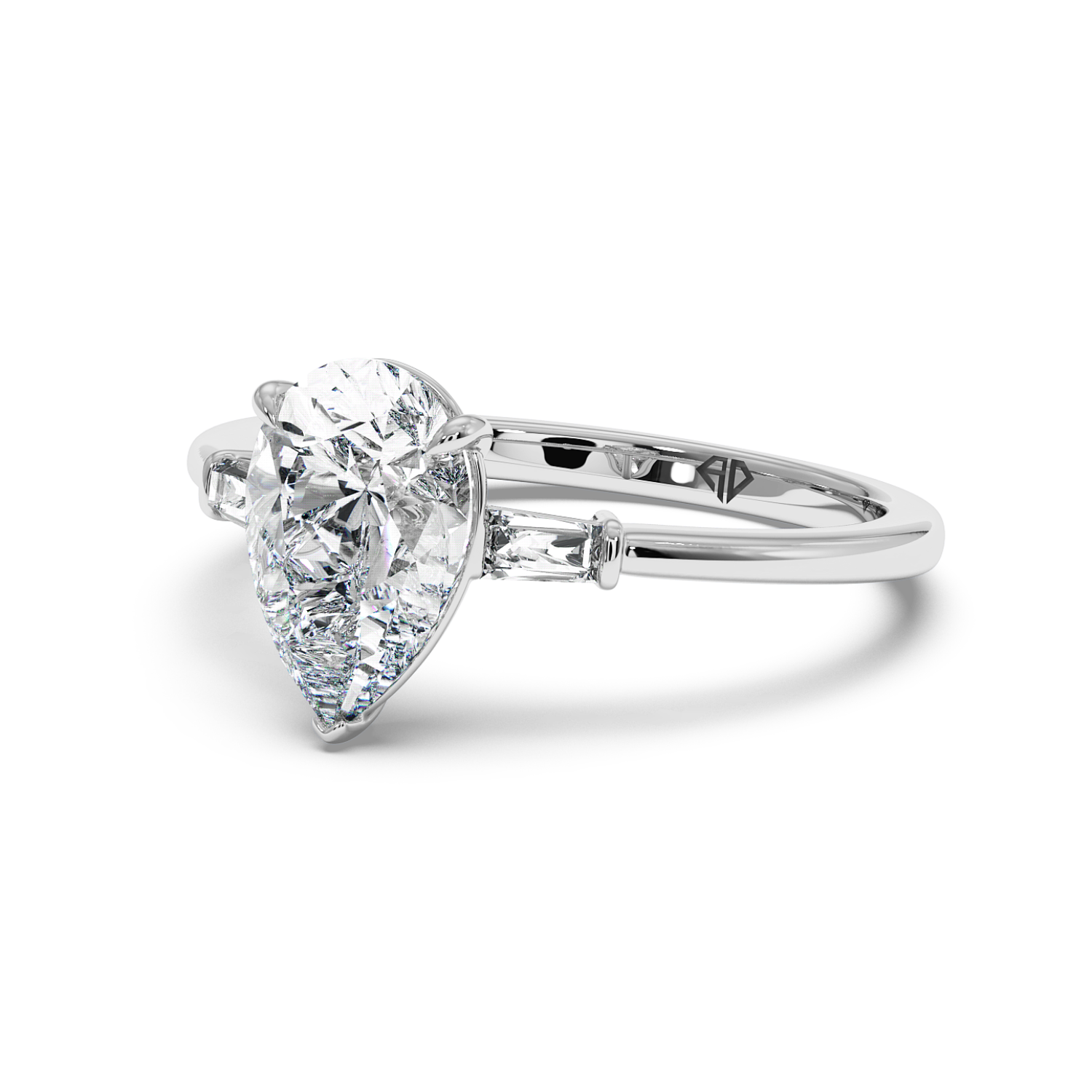 18K White Gold Quinn Engagement Ring