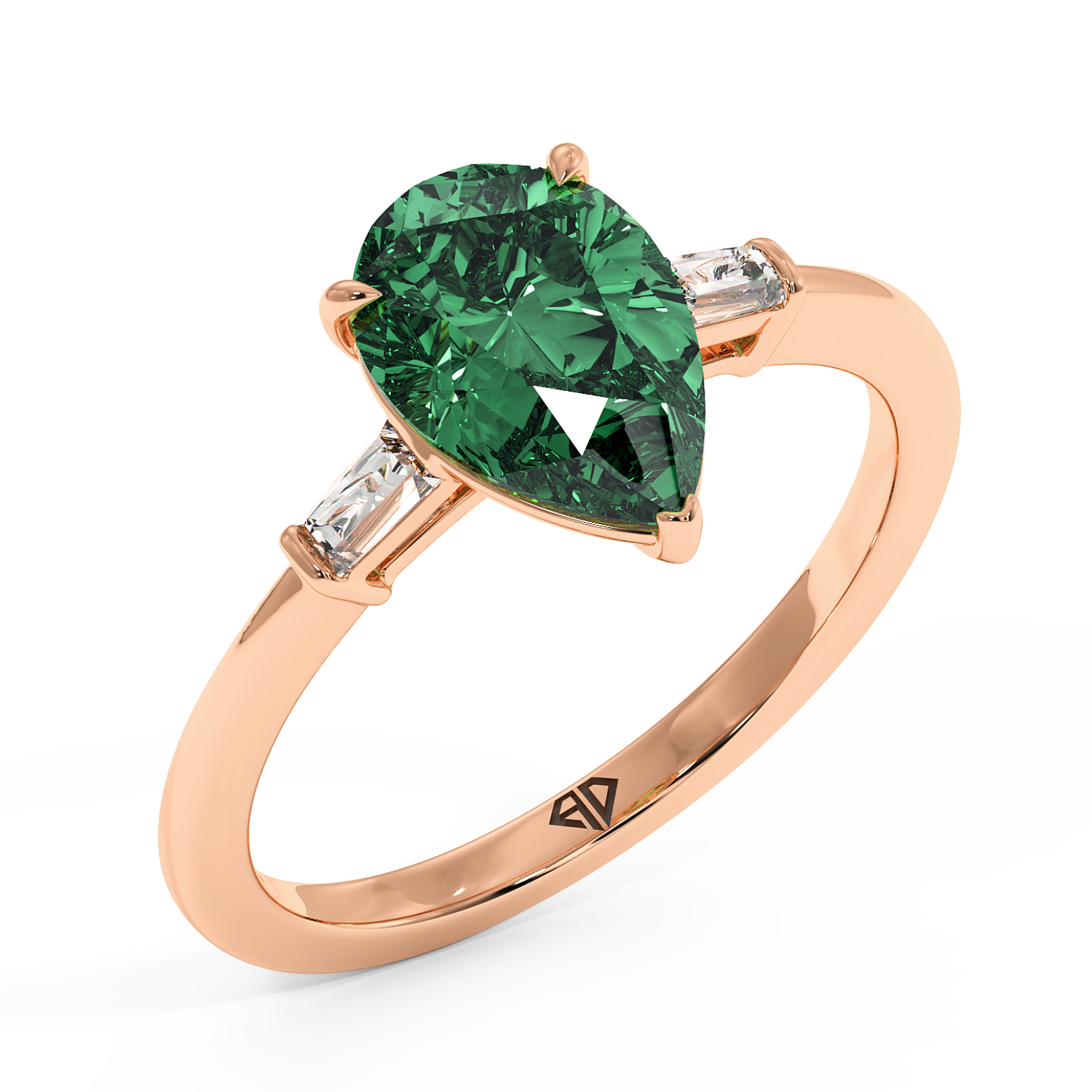 18K Rose Gold Quinn Engagement Ring