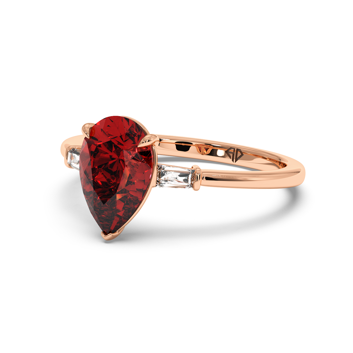 18K Rose Gold Quinn Engagement Ring