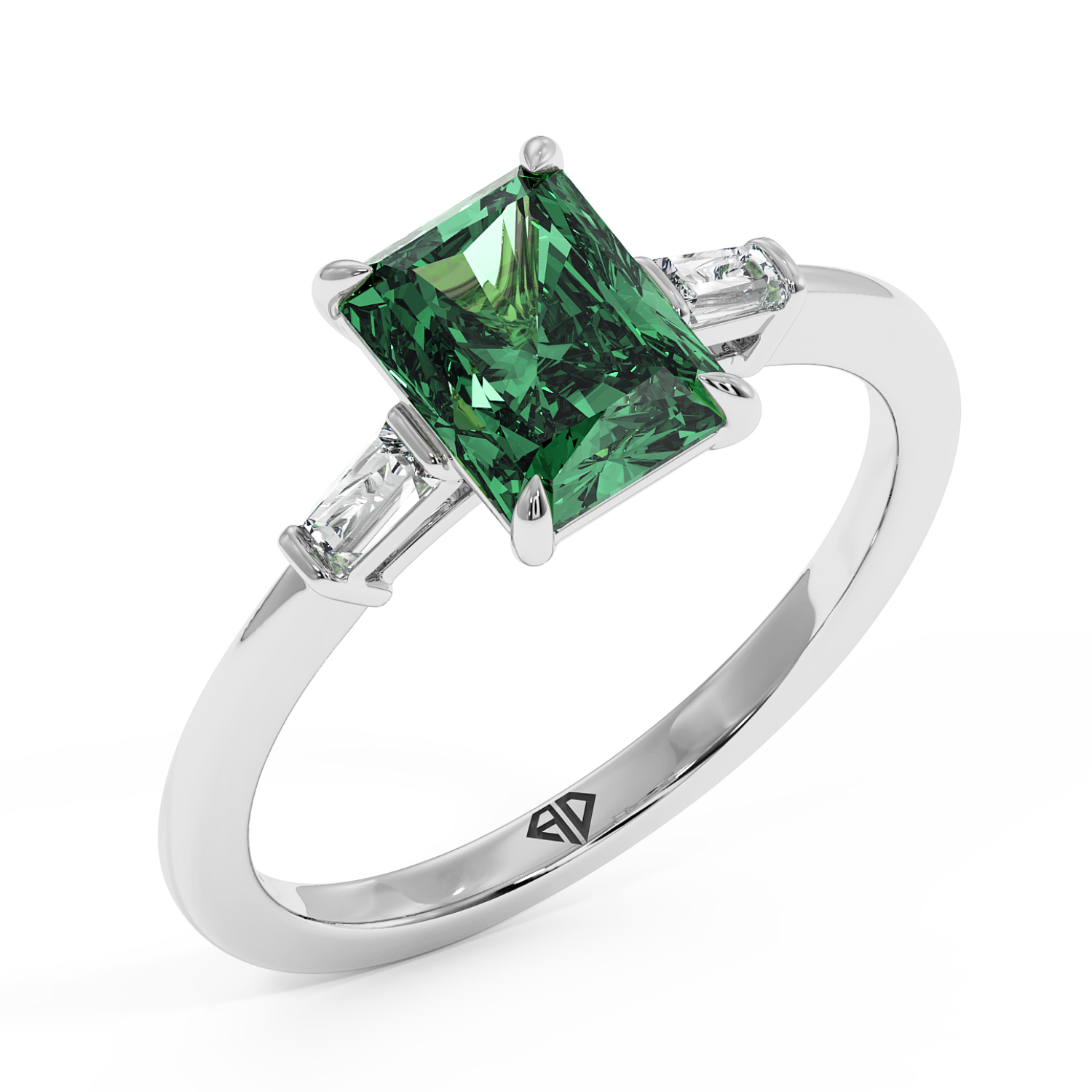 18K White Gold Quinn Engagement Ring