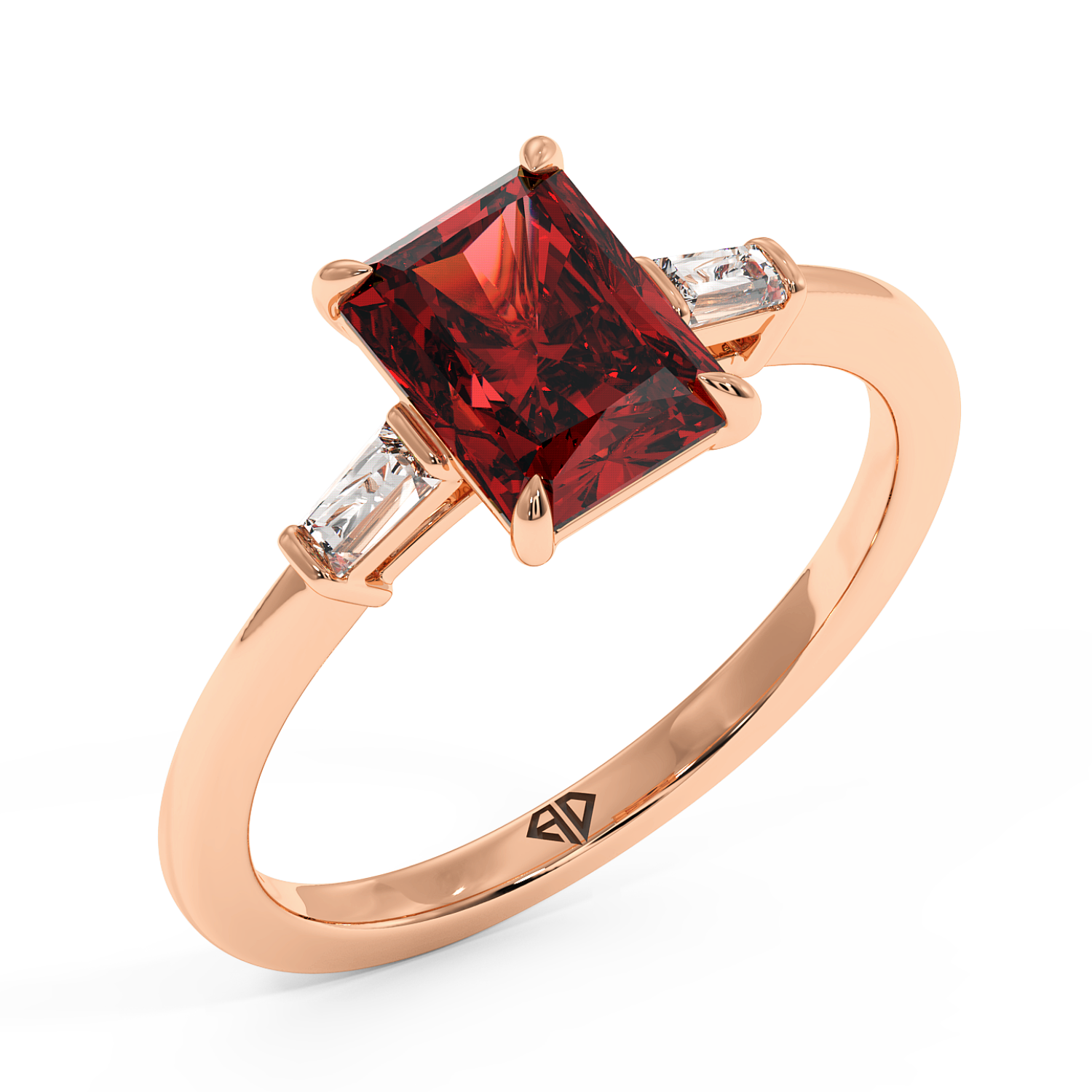 18K Rose Gold Quinn Engagement Ring