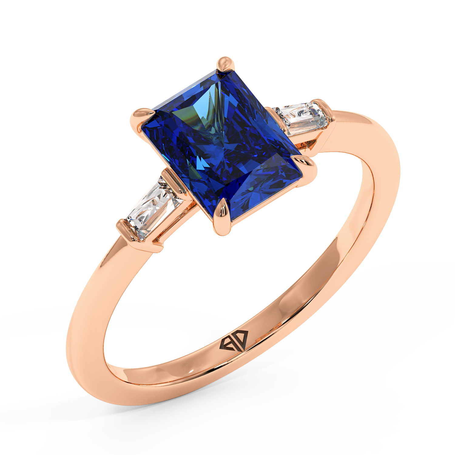 18K Rose Gold Quinn Engagement Ring