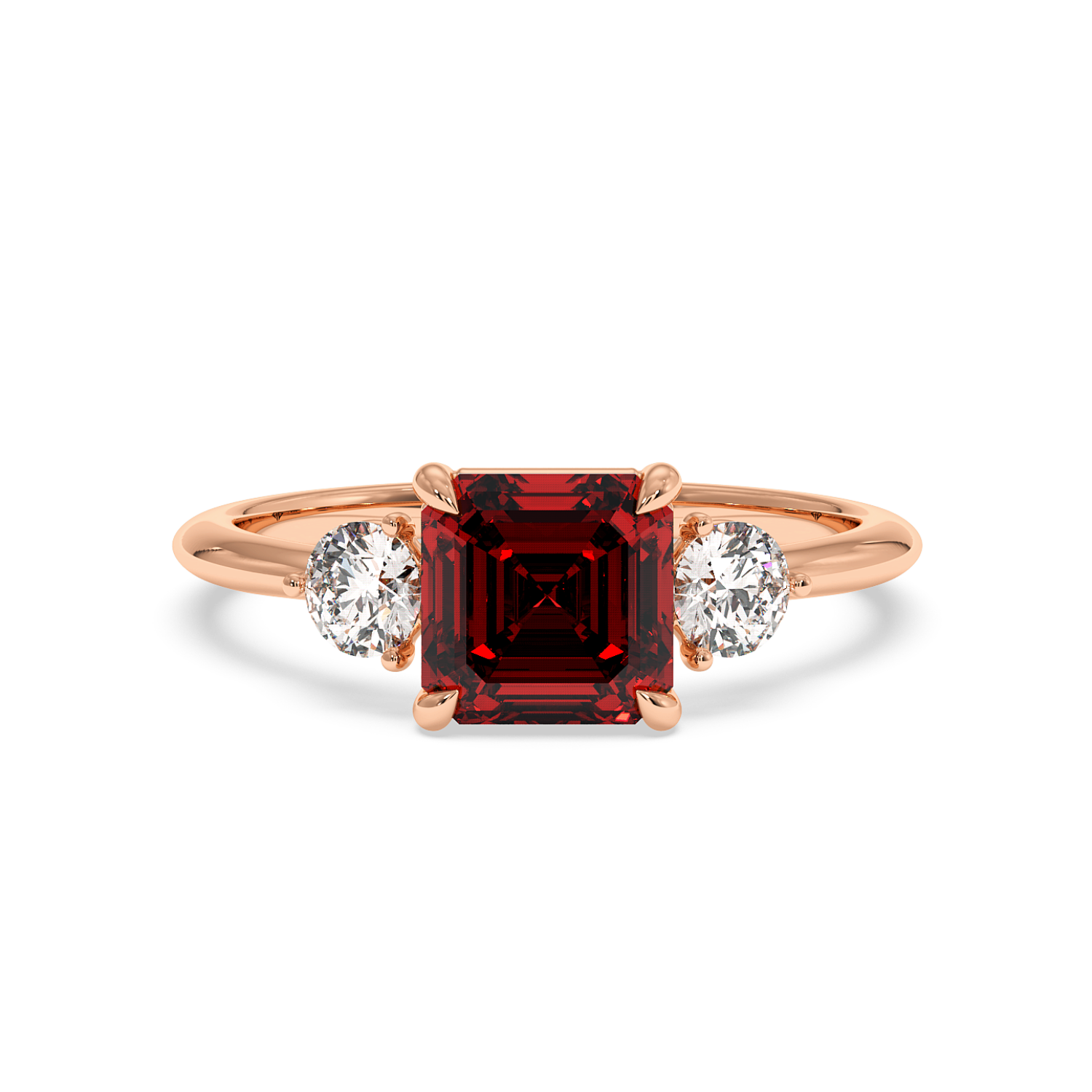 18K Rose Gold Aida Engagement Ring