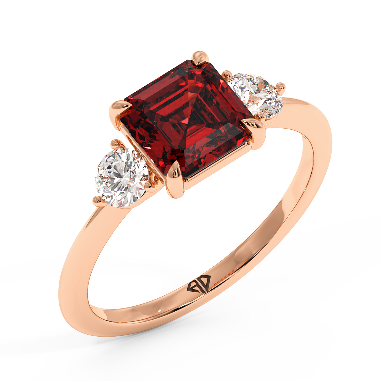 18K Rose Gold Aida Engagement Ring