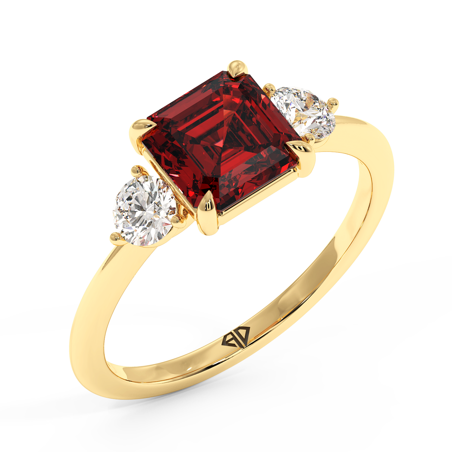 18K Yellow Gold Aida Engagement Ring