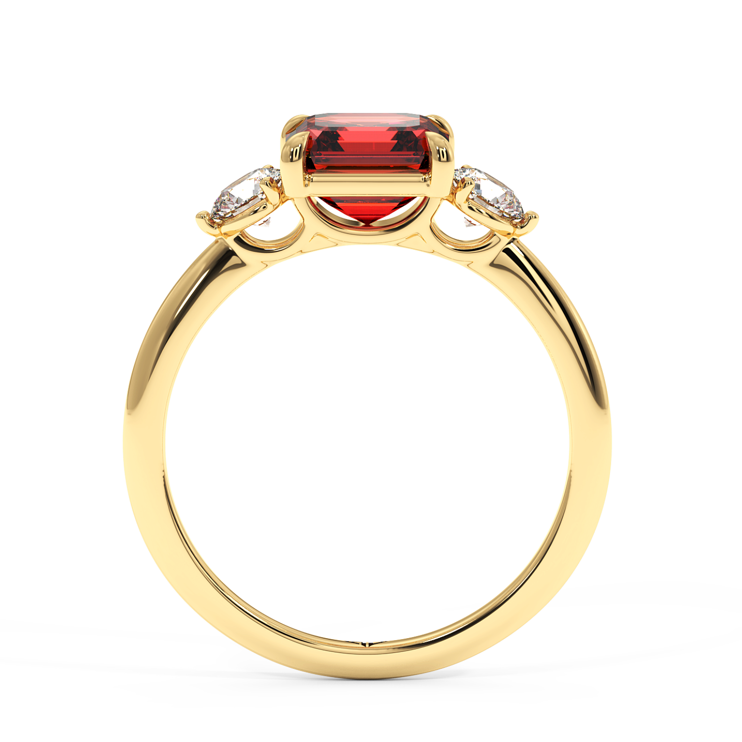 18K Yellow Gold Aida Engagement Ring