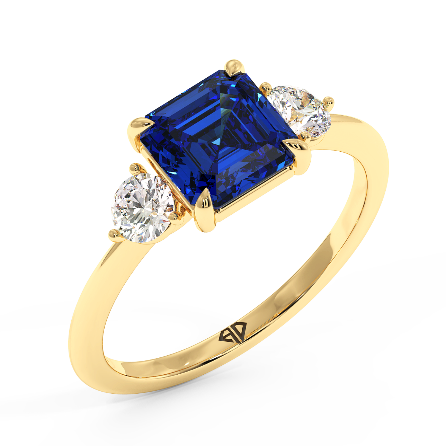 18K Yellow Gold Aida Engagement Ring