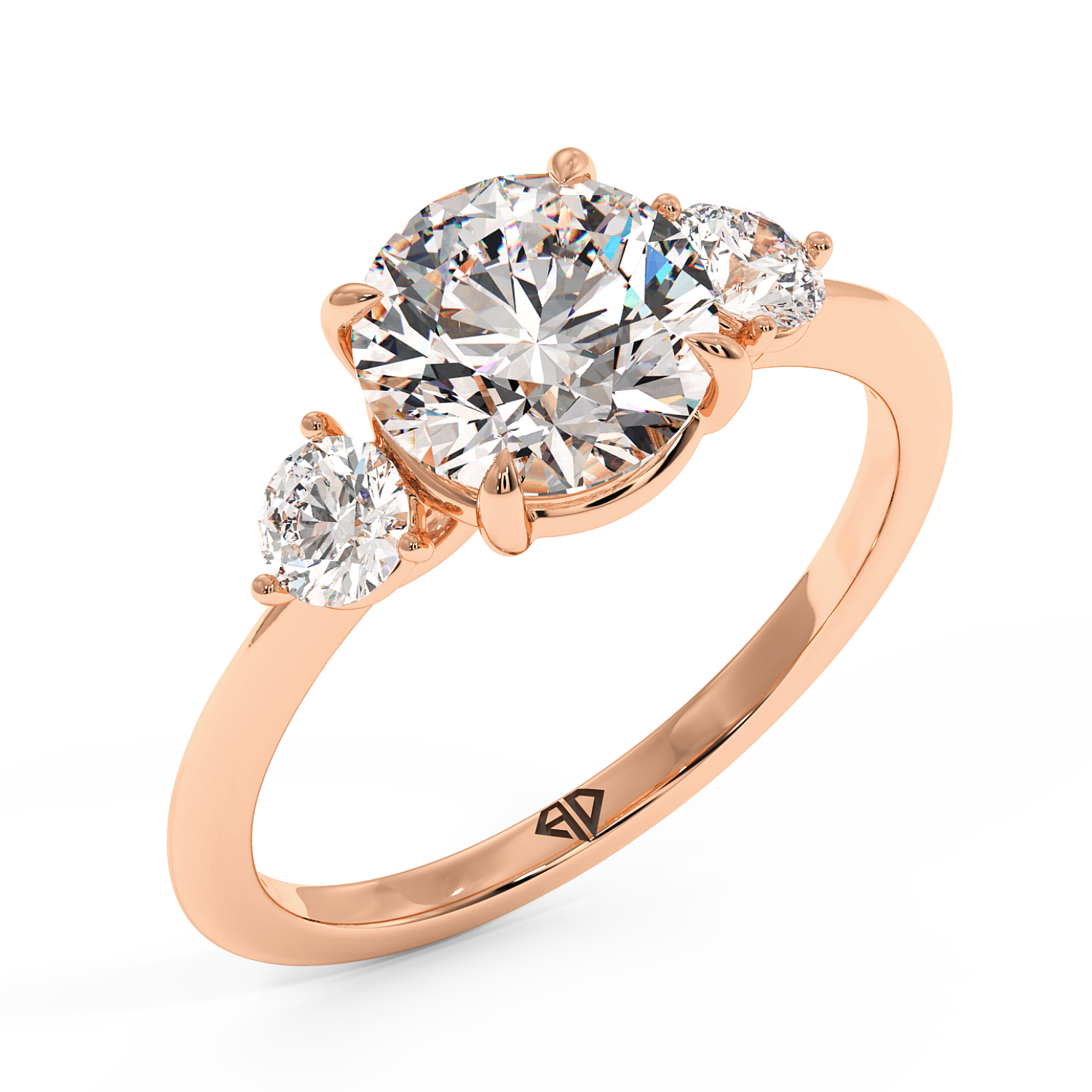 18K Rose Gold Aida Engagement Ring
