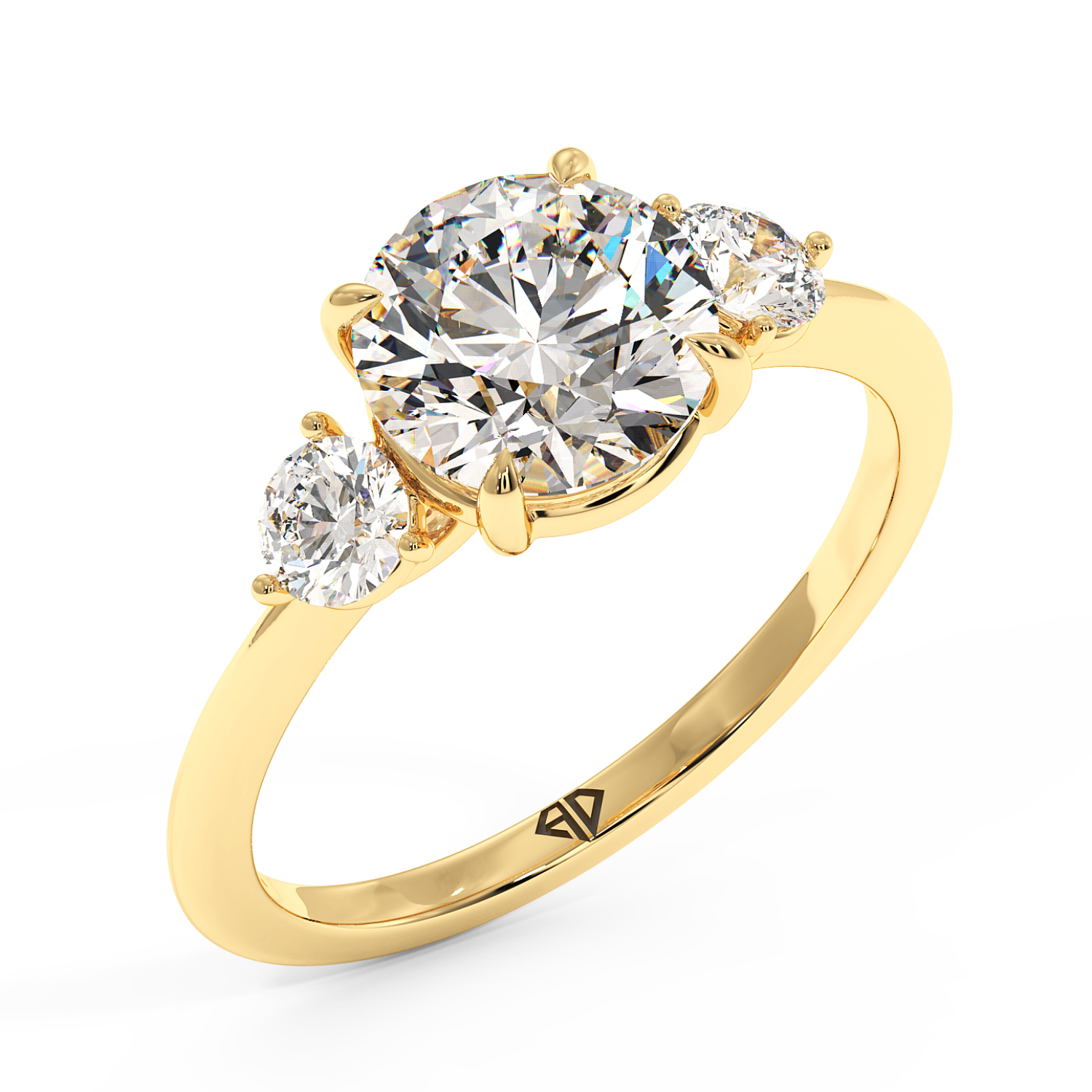 18K Yellow Gold Aida Engagement Ring