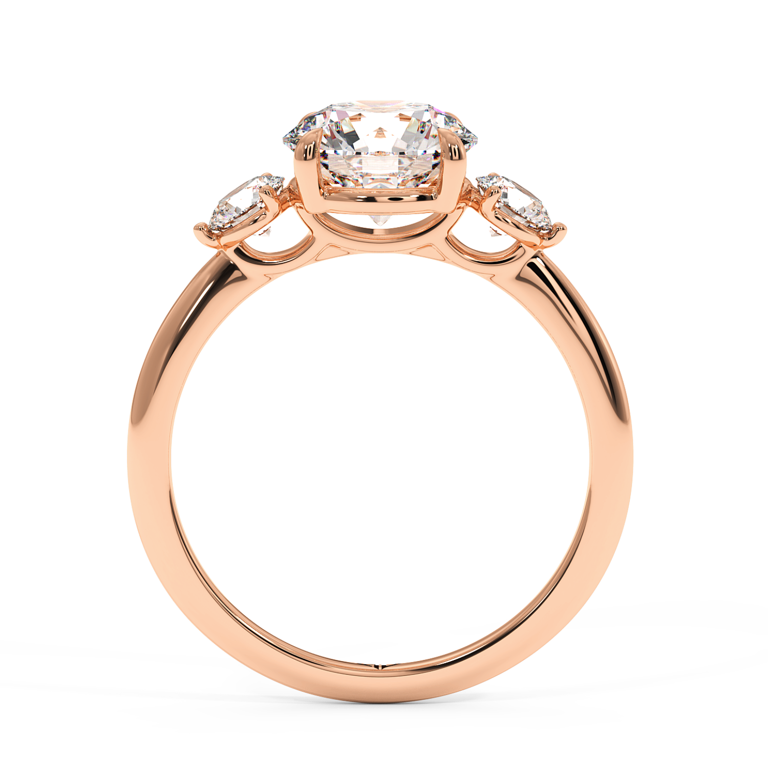 18K Rose Gold Aida Engagement Ring