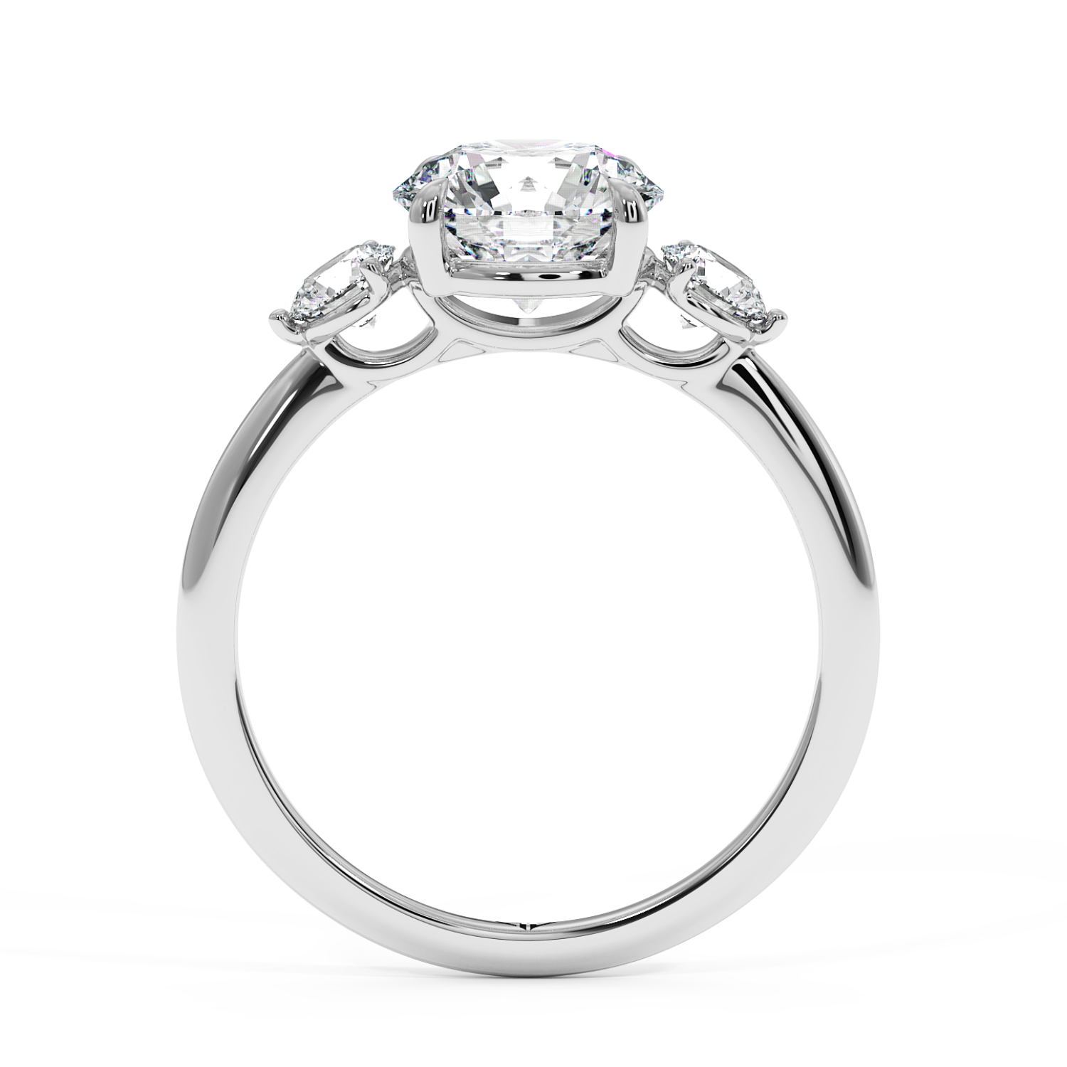 18K White Gold Aida Engagement Ring