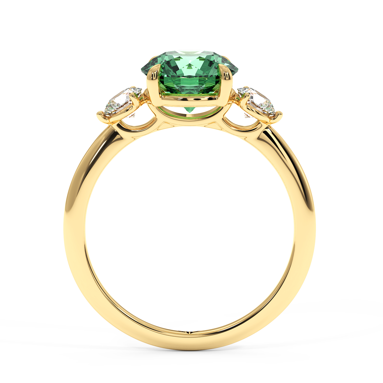 18K Yellow Gold Aida Engagement Ring