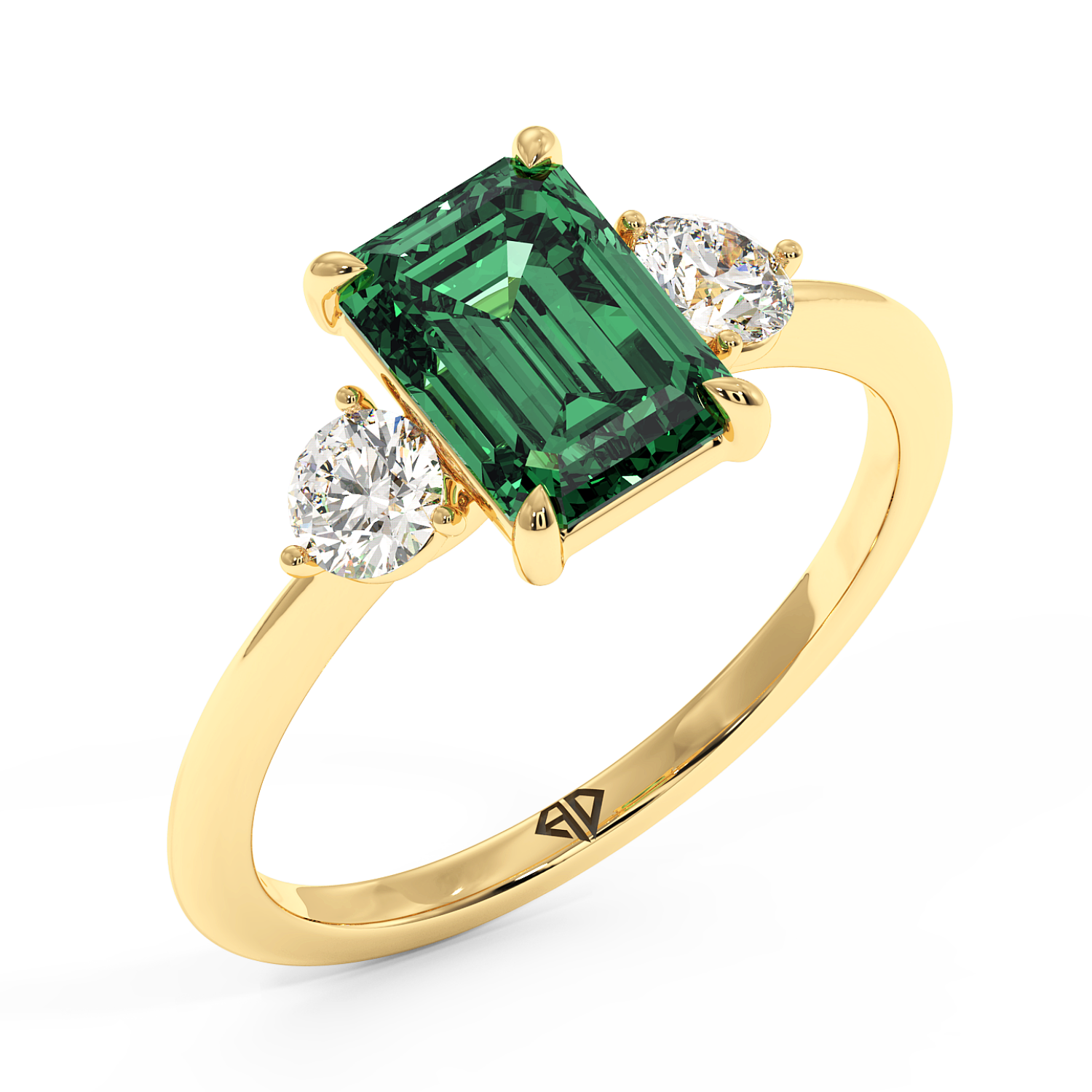 18K Yellow Gold Aida Engagement Ring