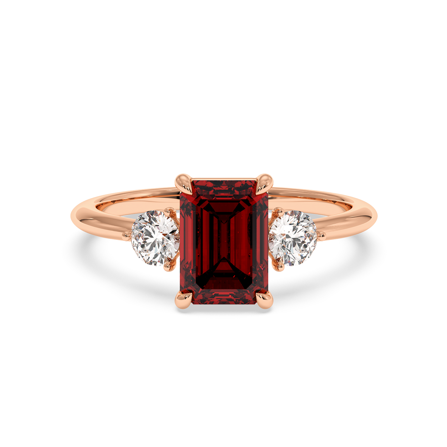 18K Rose Gold Aida Engagement Ring