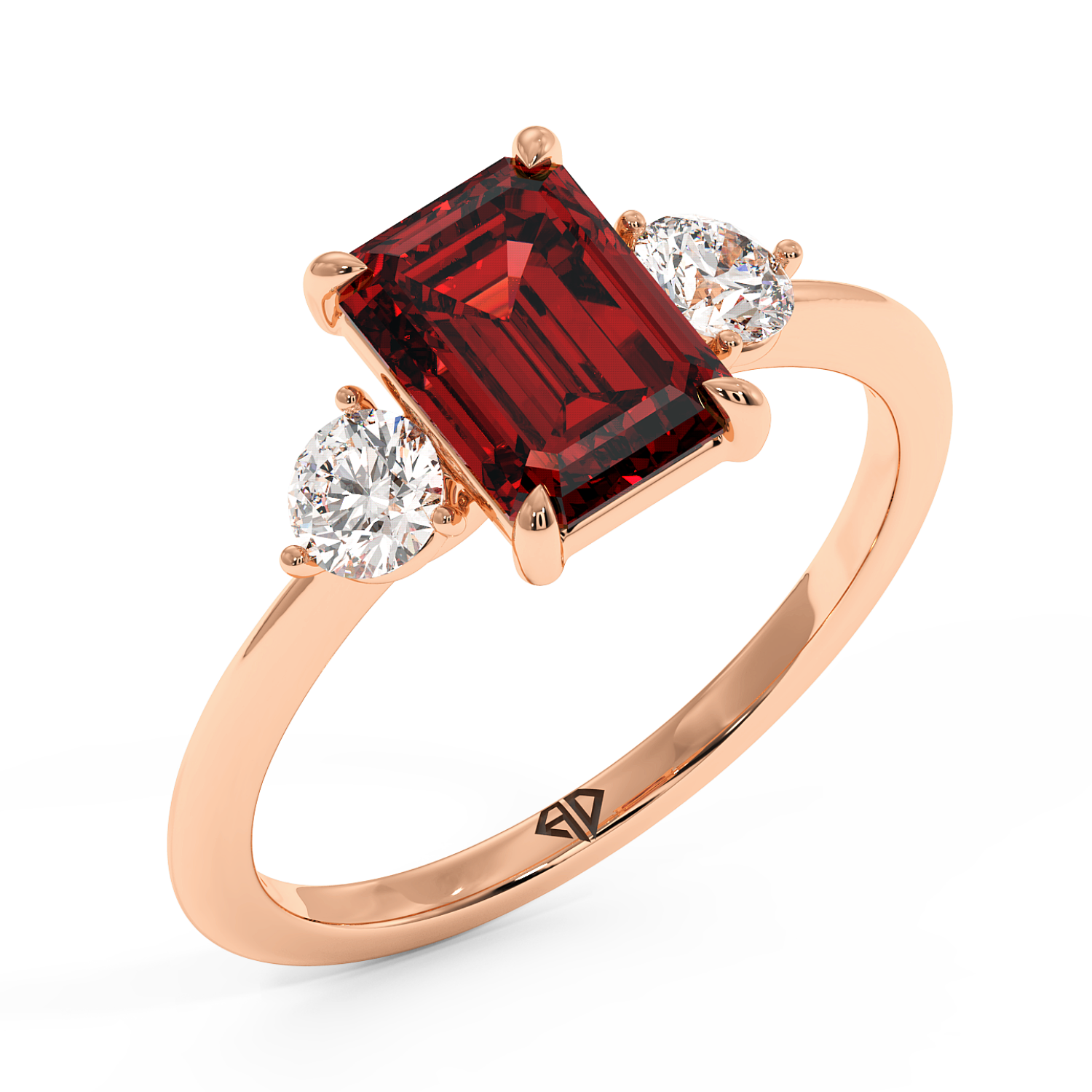 18K Rose Gold Aida Engagement Ring