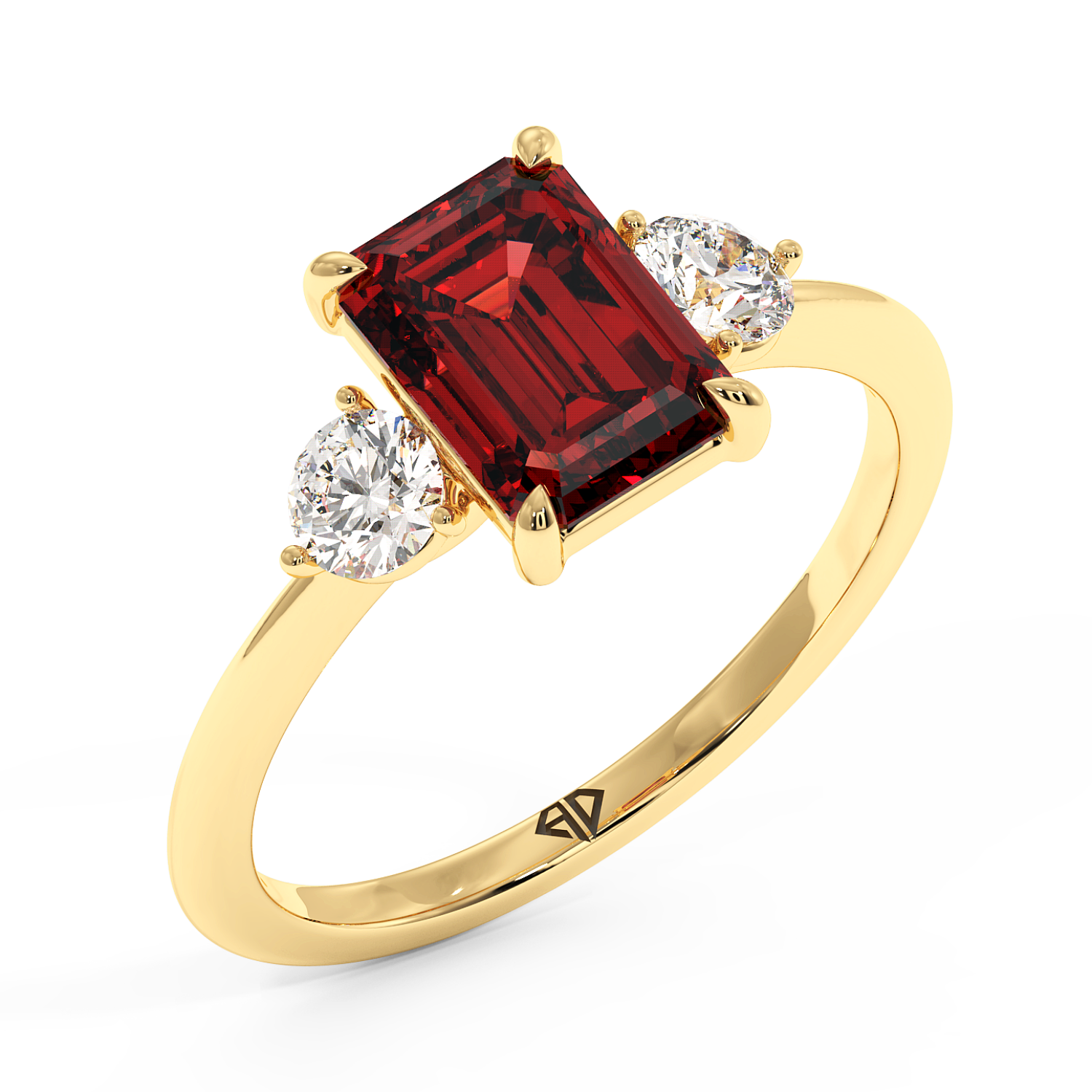 18K Yellow Gold Aida Engagement Ring