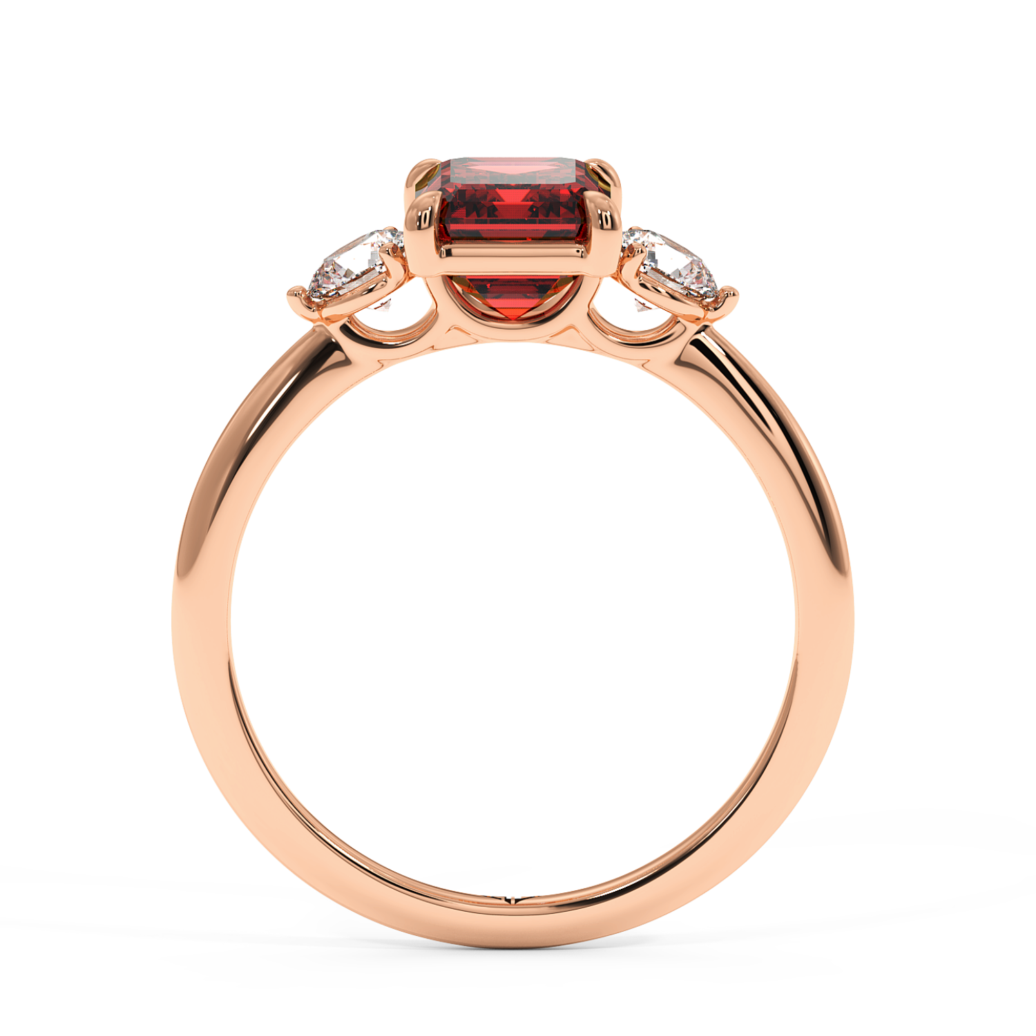 18K Rose Gold Aida Engagement Ring