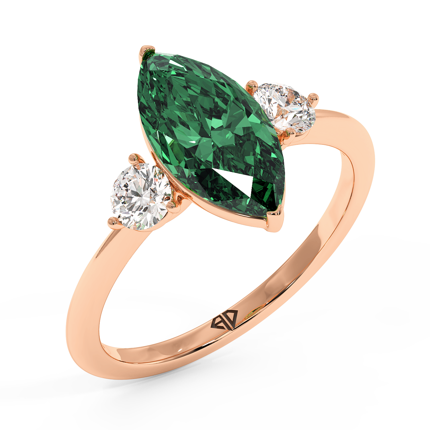 18K Rose Gold Aida Engagement Ring