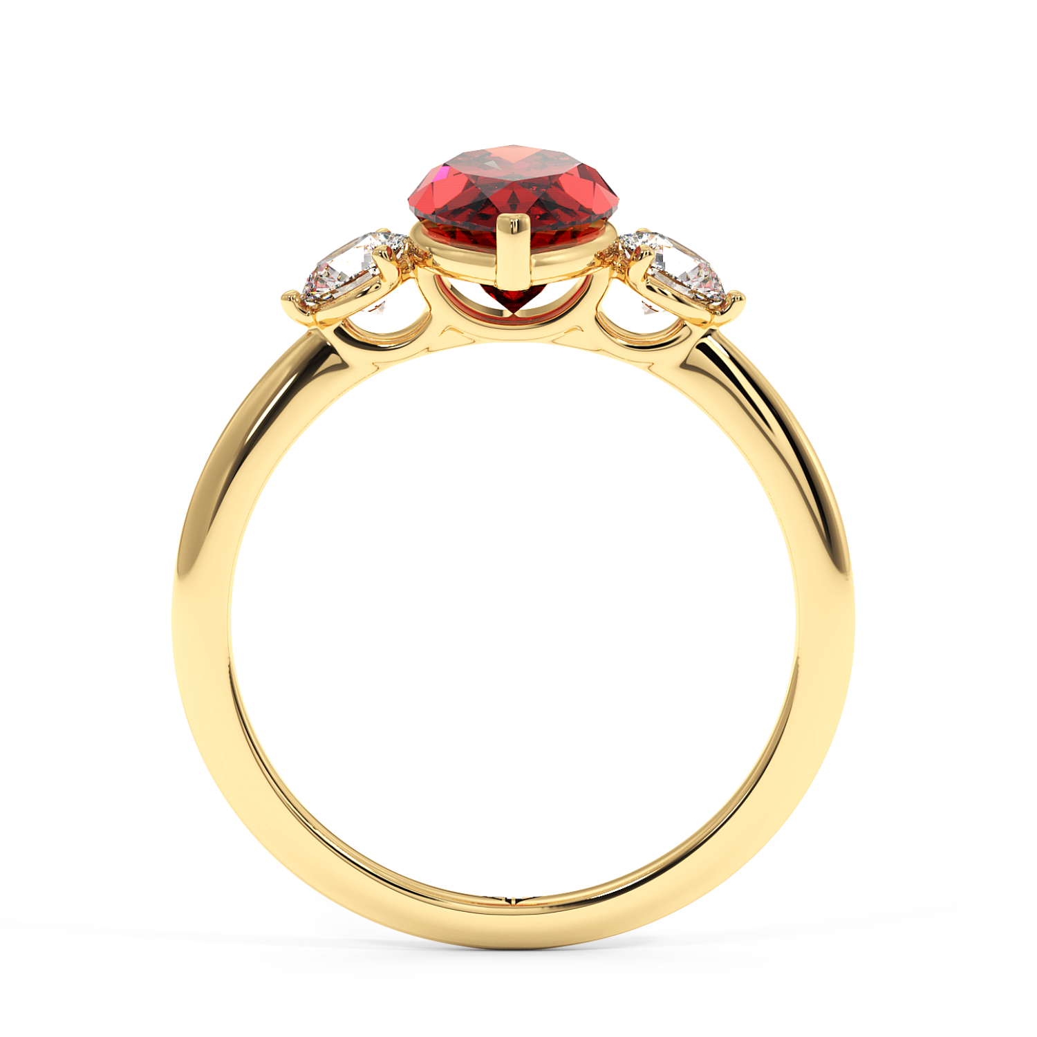 18K Yellow Gold Aida Engagement Ring