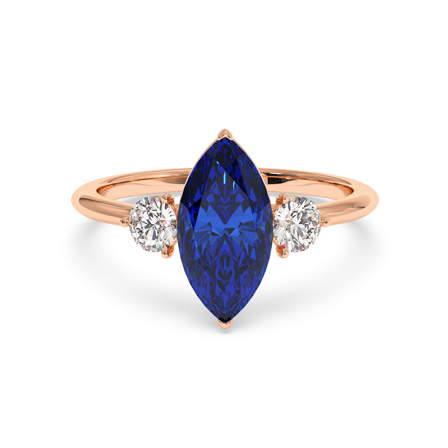 18K Rose Gold Aida Engagement Ring