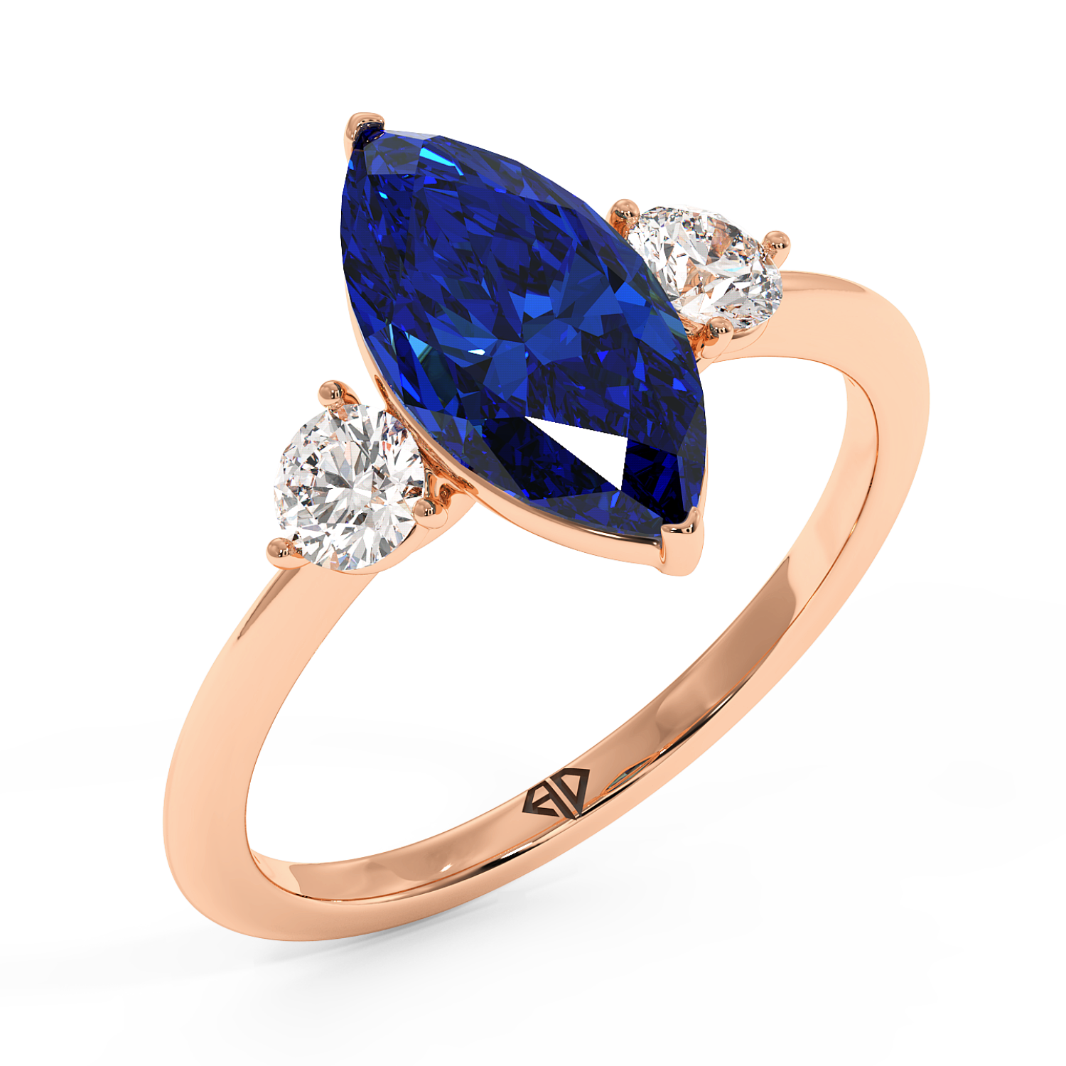 18K Rose Gold Aida Engagement Ring