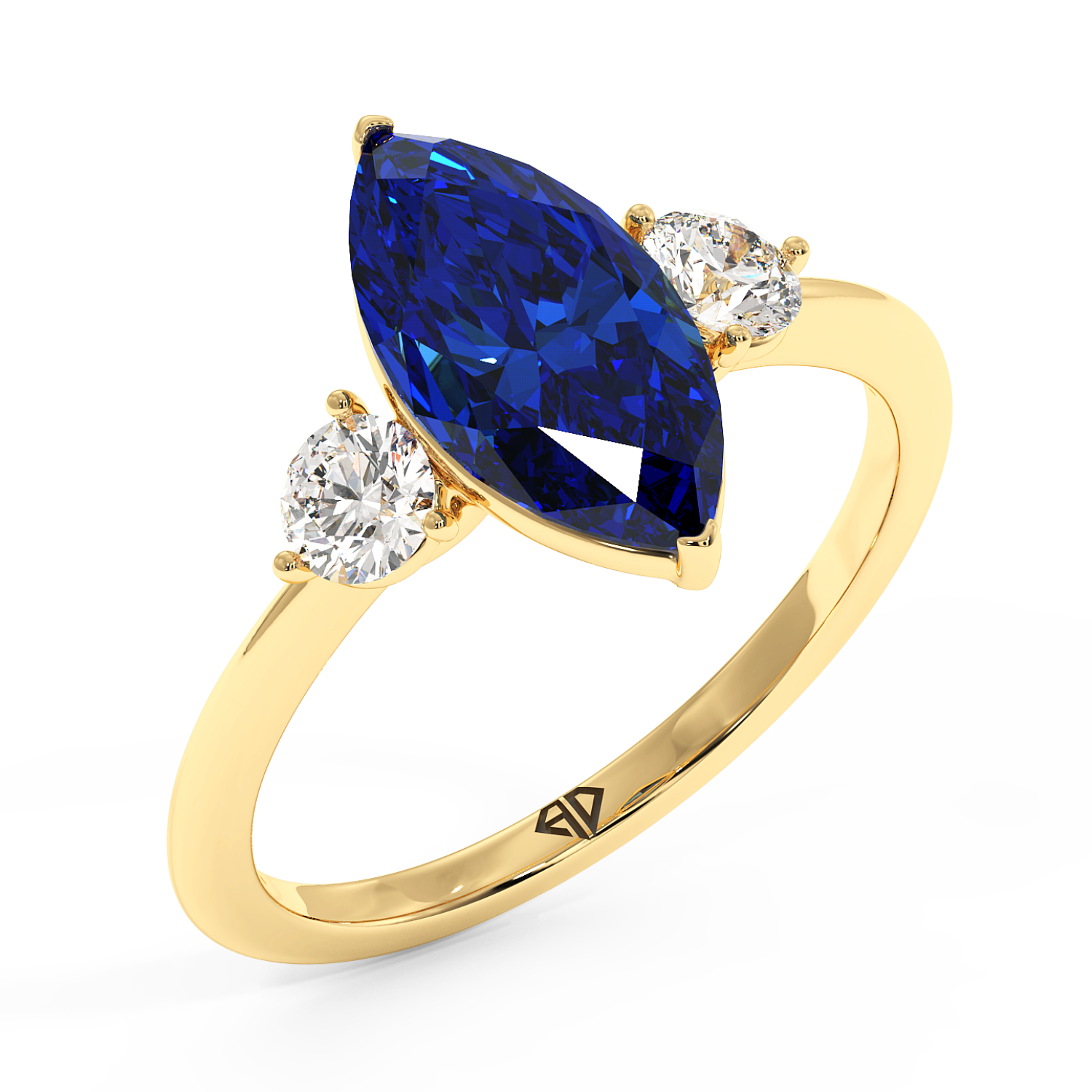 18K Yellow Gold Aida Engagement Ring