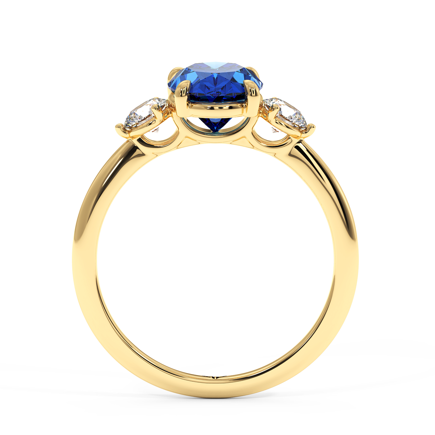 18K Yellow Gold Aida Engagement Ring