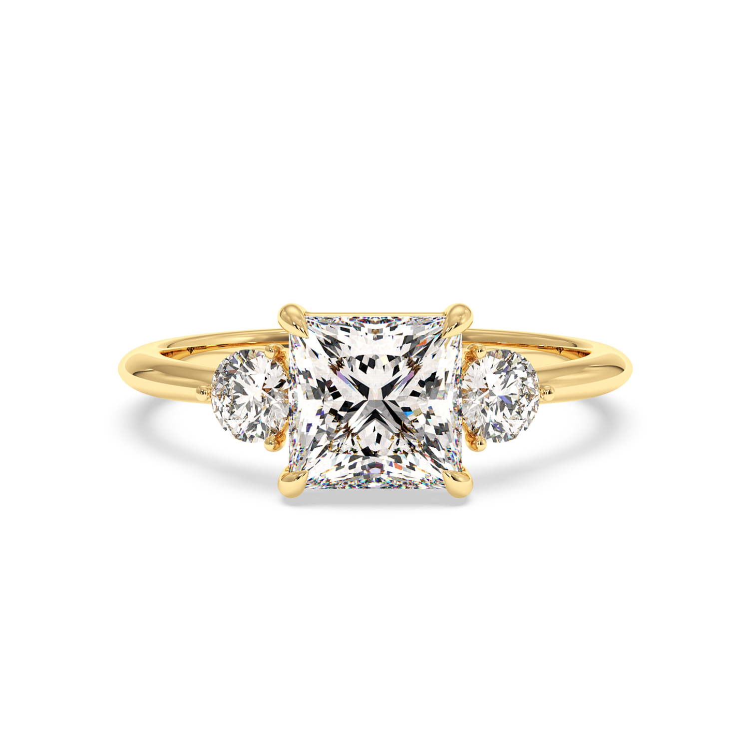 18K Yellow Gold Aida Engagement Ring