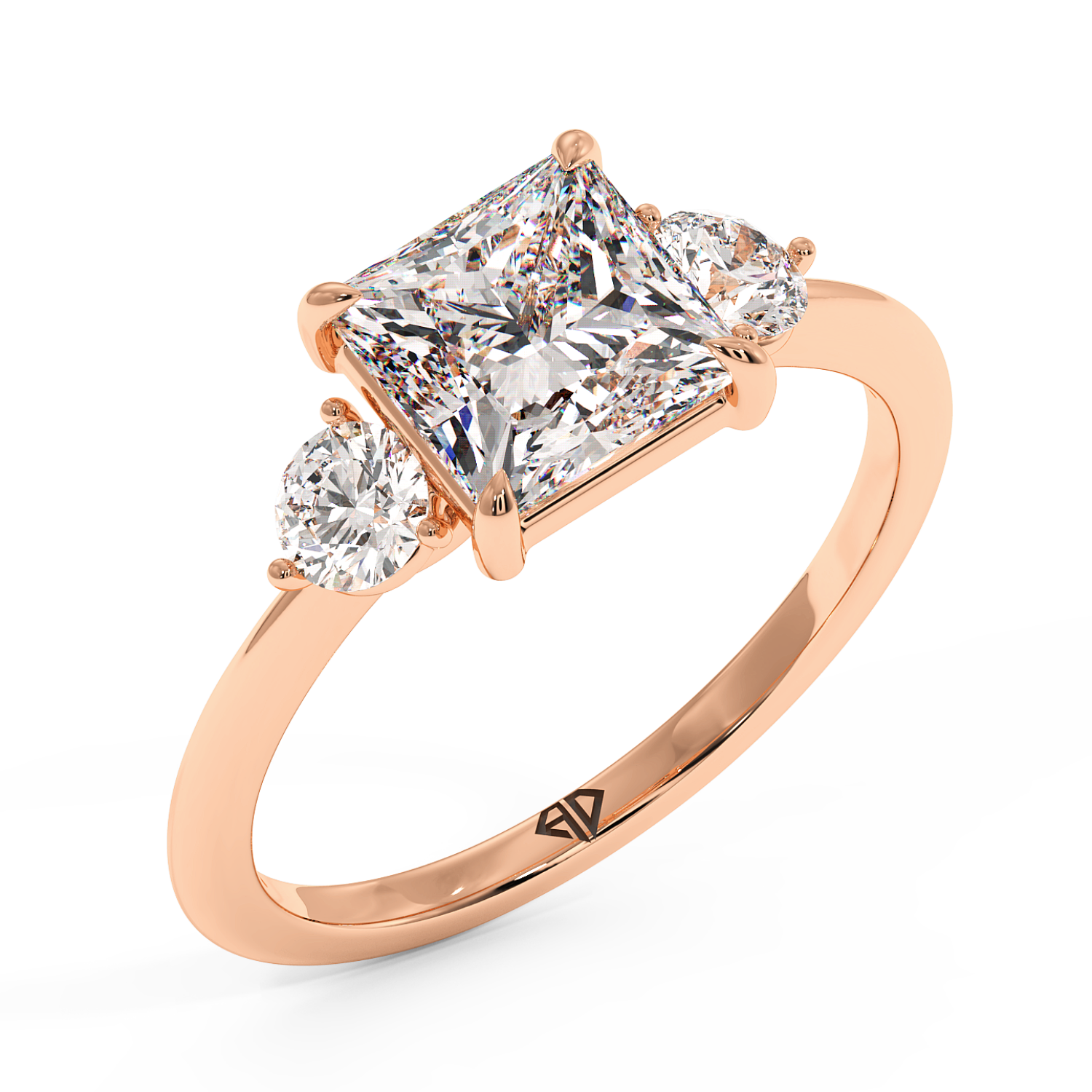 18K Rose Gold Aida Engagement Ring